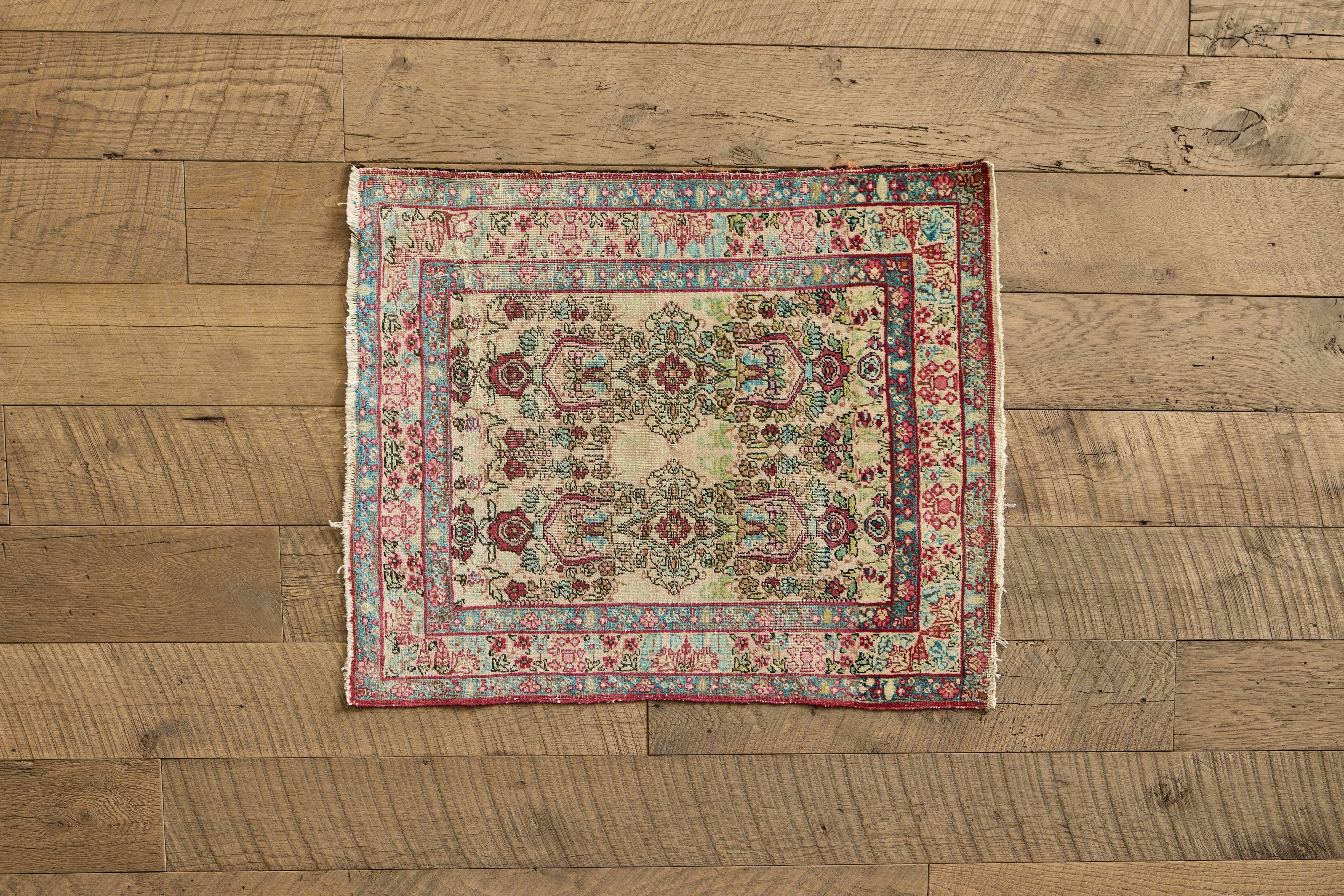 Nicky Kehoe - VTG PERSIAN LAVAR KERMAN THROW RUG 1'10 X 2'5
