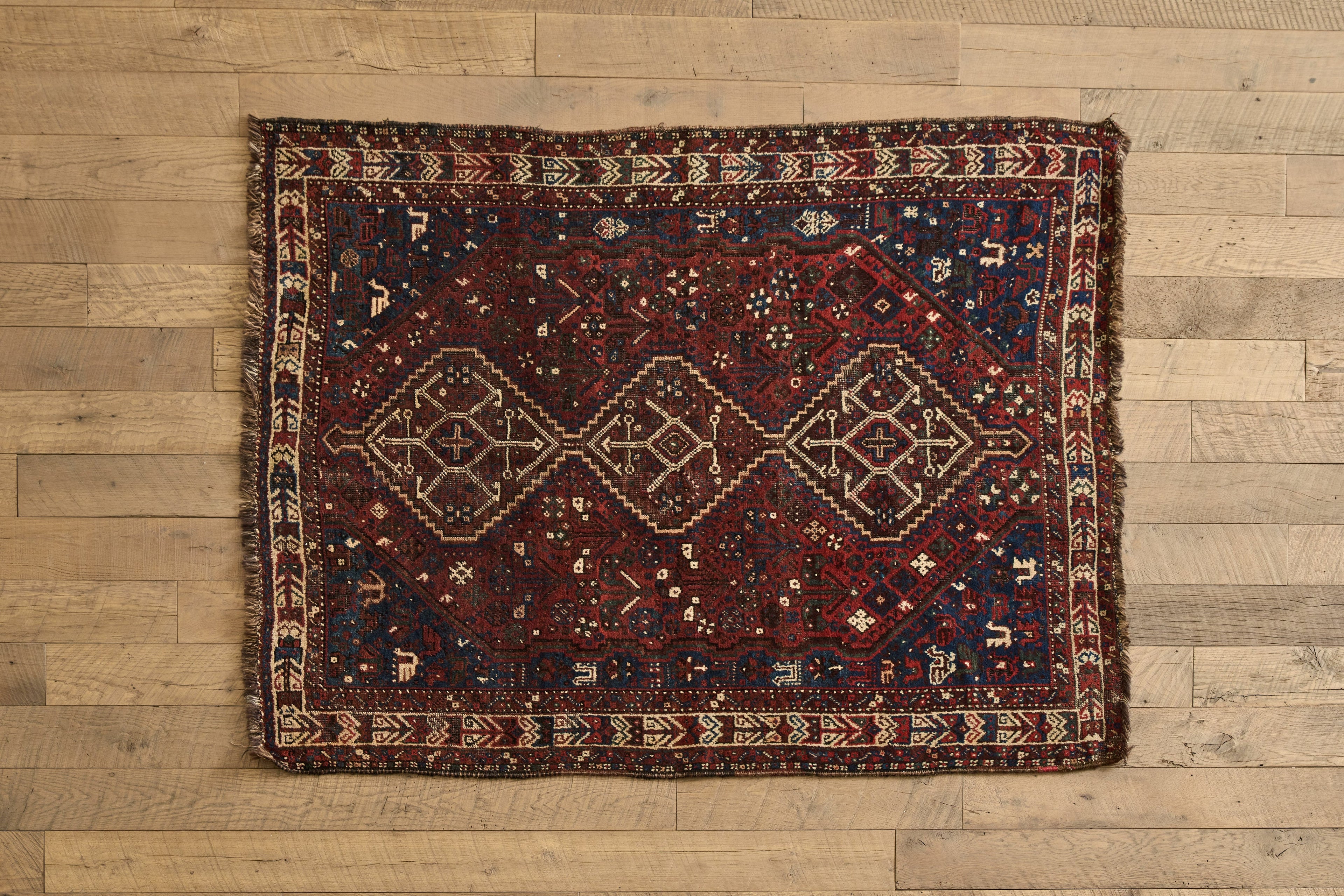 Nicky Kehoe - VTG PERSIAN TRIBAL SHIRAZ RUG 4'5 X 6