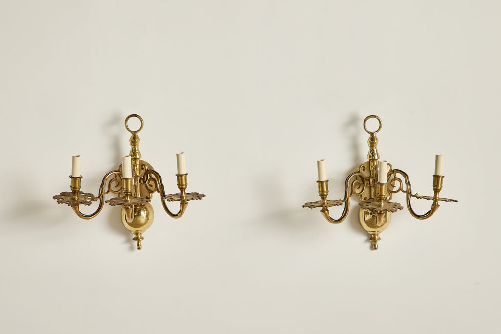 Nicky Kehoe - Pair of Brass Sconces