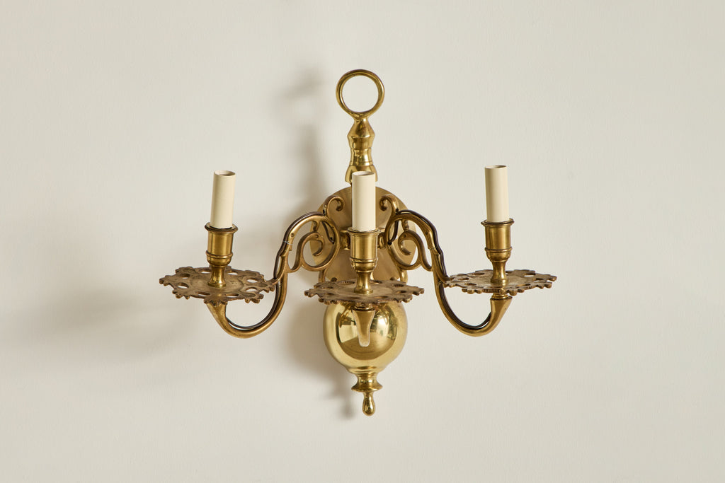 Nicky Kehoe - Pair of Brass Sconces