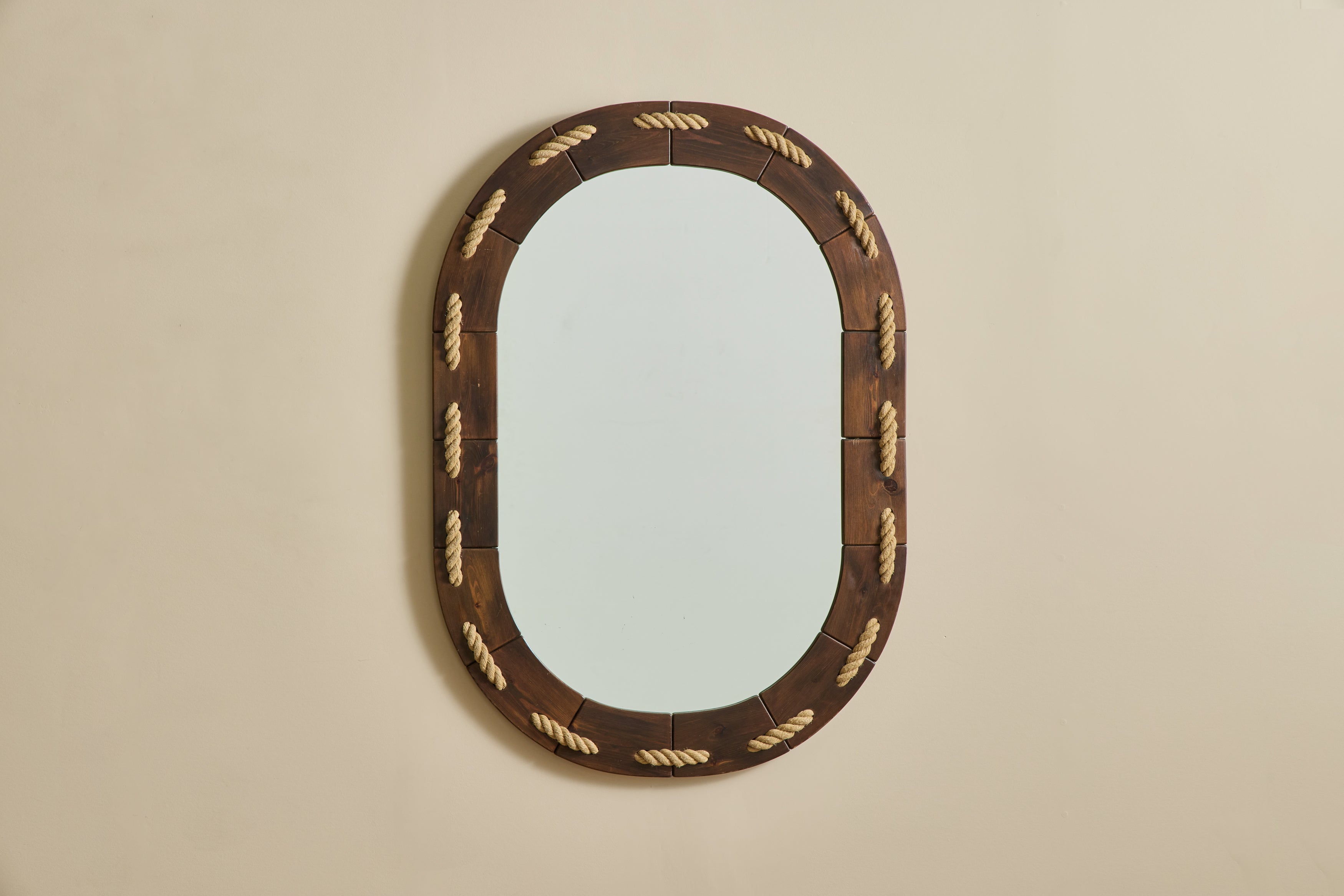 Nicky Kehoe - VTG PINE ROPE MIRROR