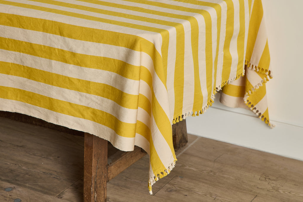 Nicky Kehoe - Lemon & Sand Tablecloth