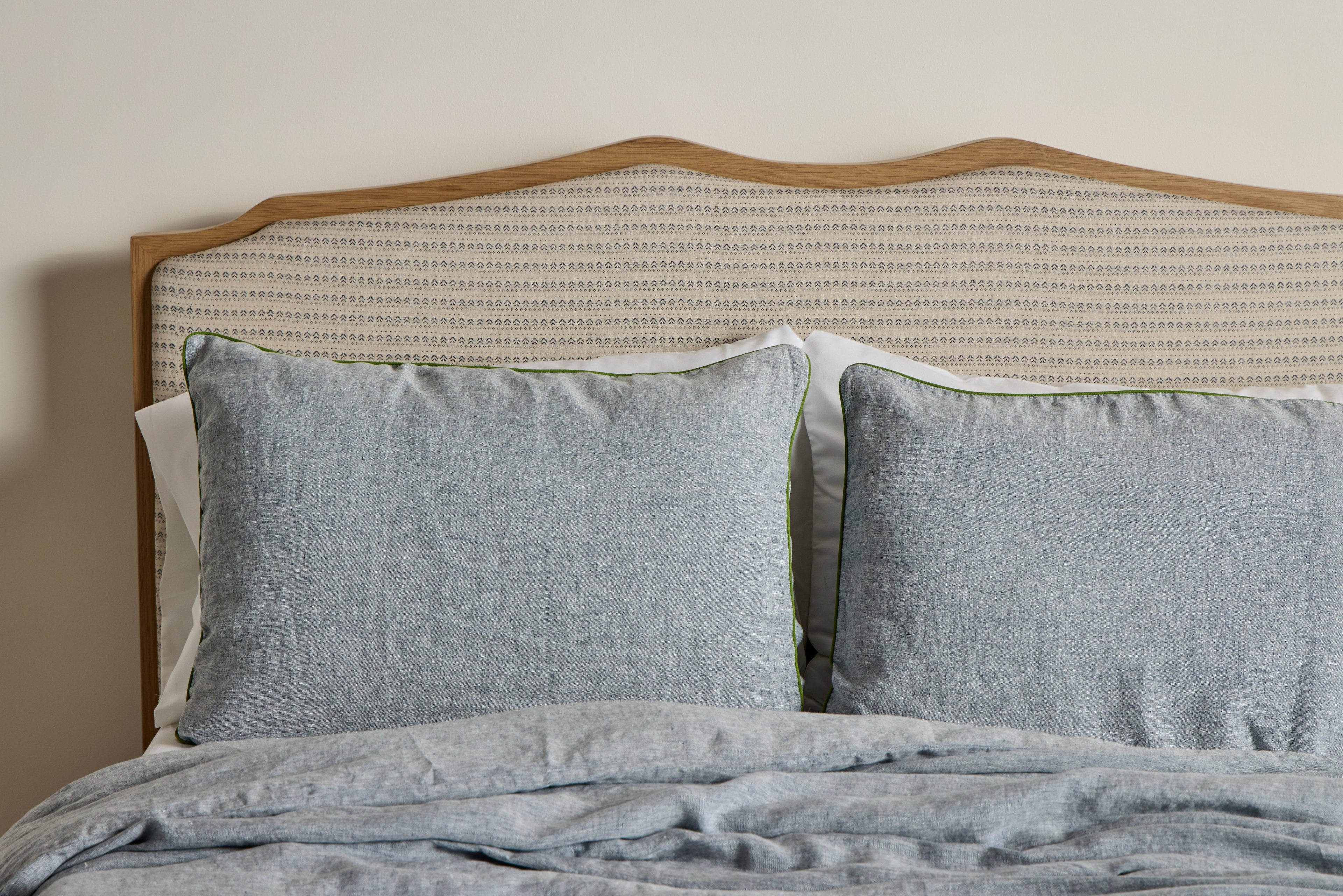 Nicky Kehoe - Shams in Indigo Chambray