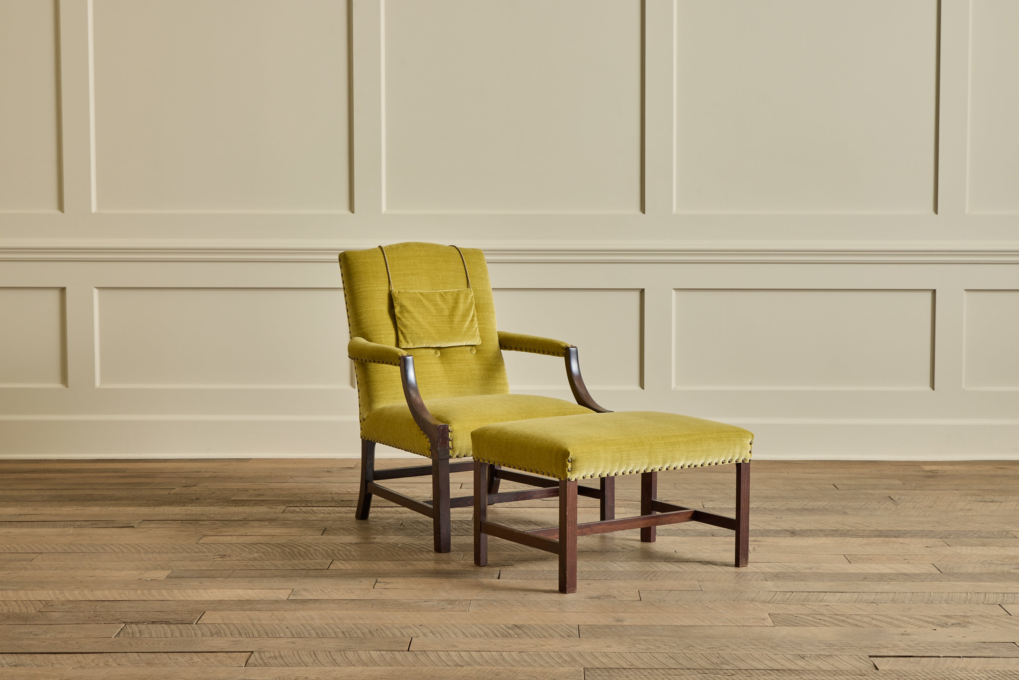 Nicky Kehoe - VTG DANISH LOUNGE CHAIR & OTTOMAN