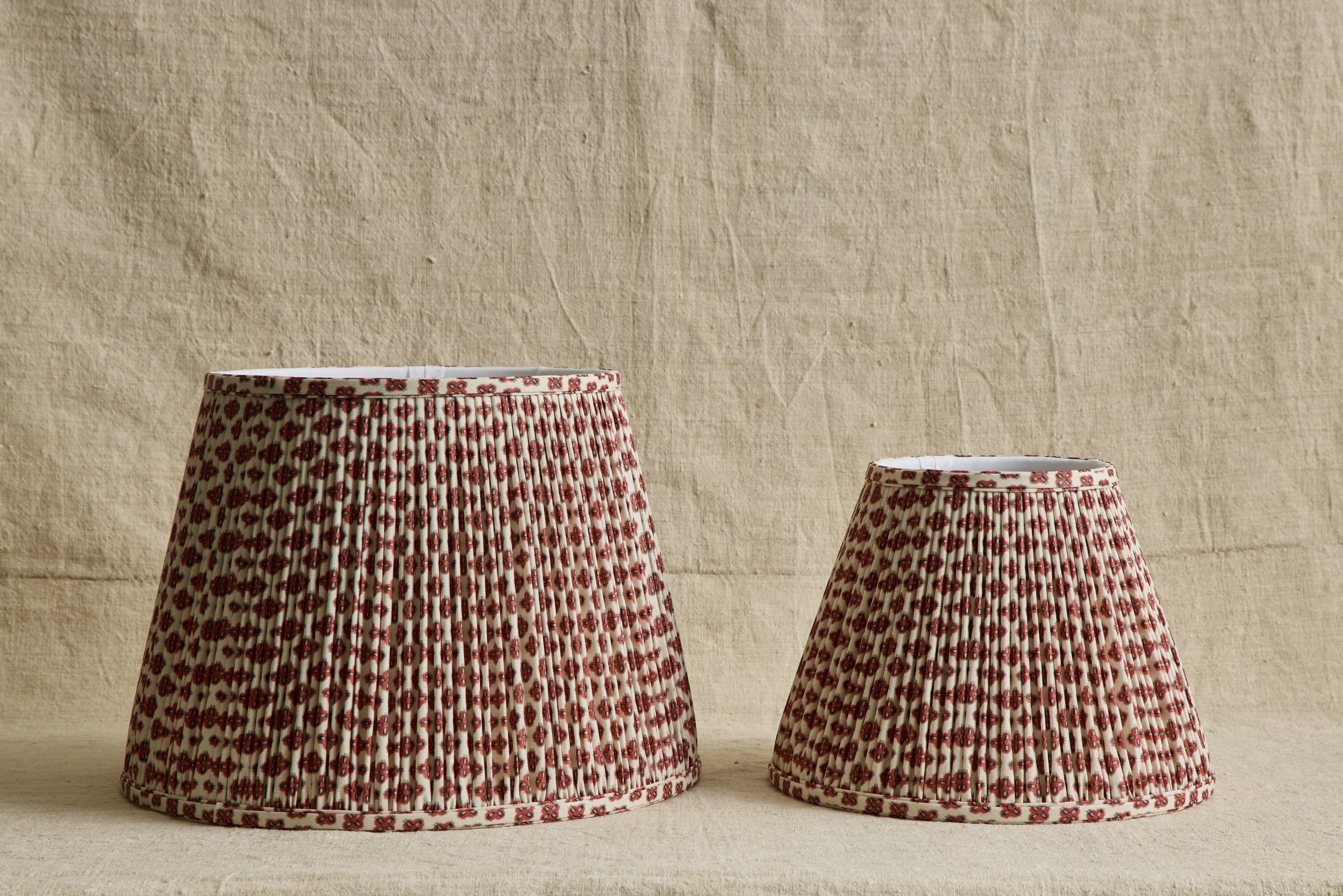 Nicky Kehoe - Knurl Brick Linen Pleated Lampshade (Multiple Styles)
