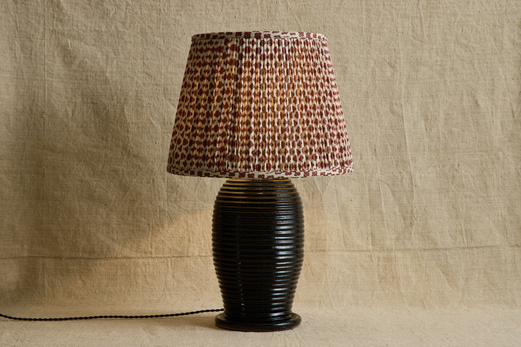Nicky Kehoe - Knurl Brick Linen Pleated Lampshade (Multiple Styles)