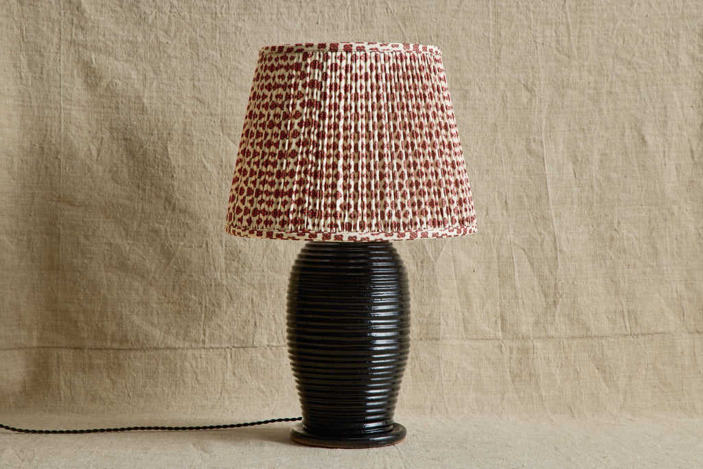 Nicky Kehoe - Knurl Brick Linen Pleated Lampshade (Multiple Styles)