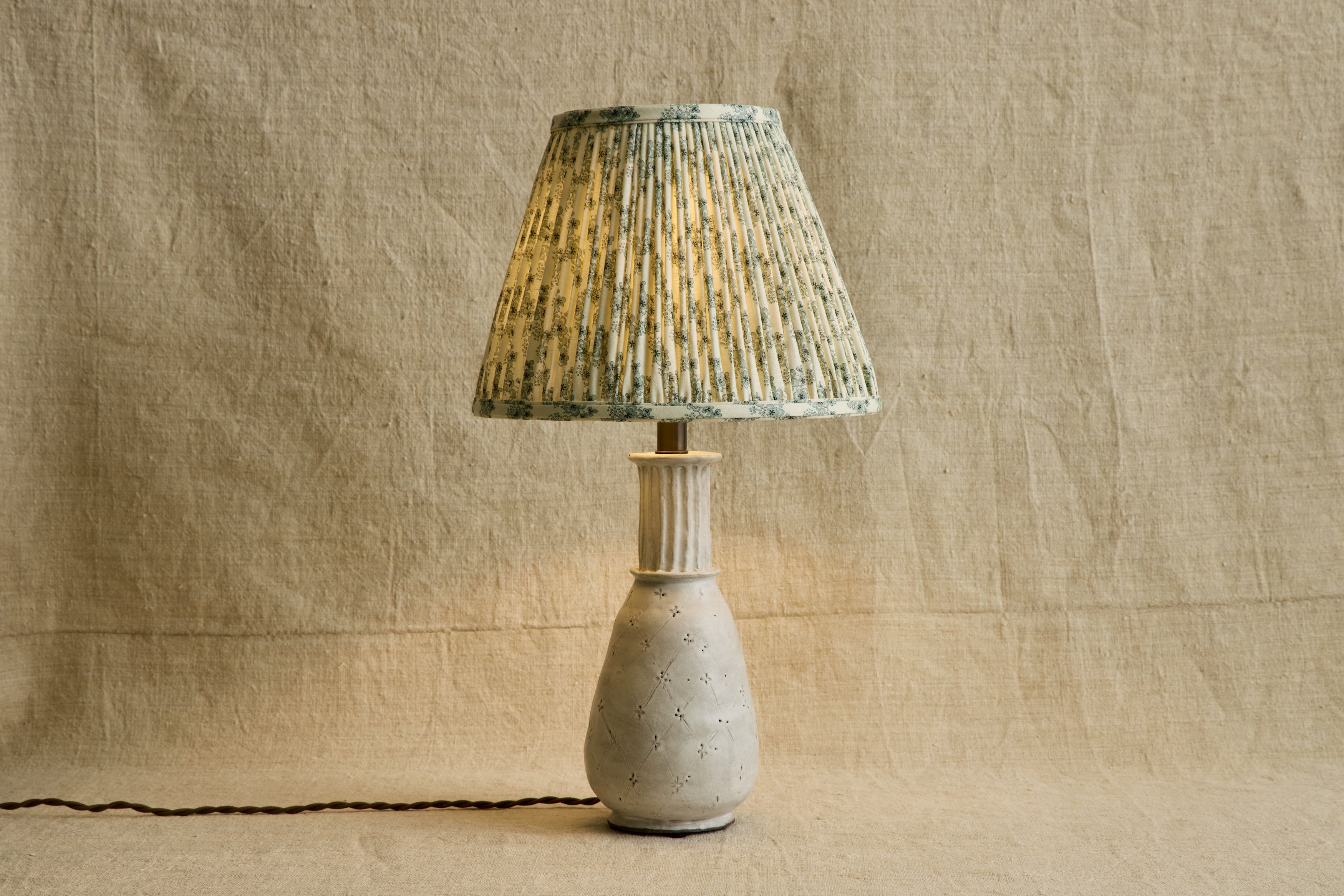 Nicky Kehoe - Folies Bergere Linen Pleated Lampshade (Multiple Styles)