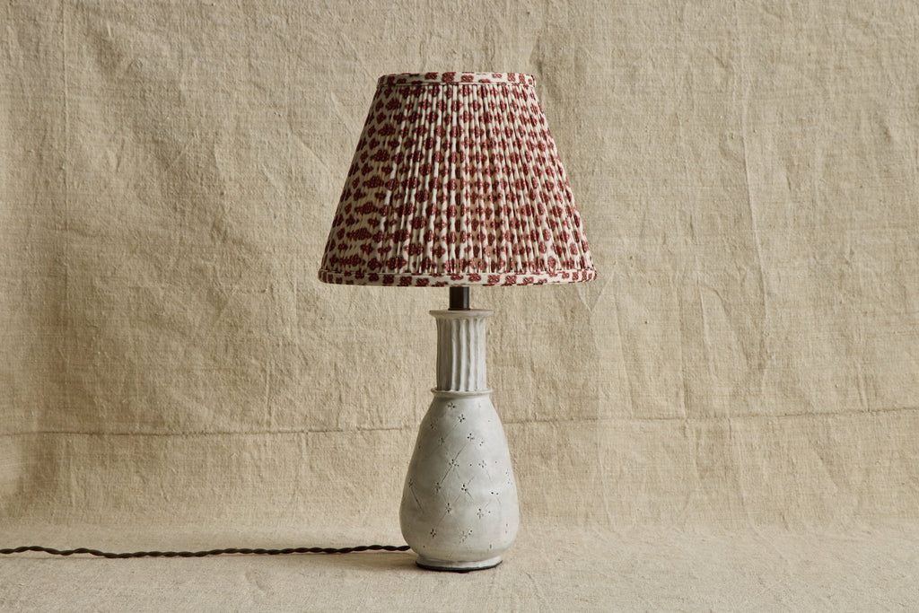 Nicky Kehoe - Knurl Brick Linen Pleated Lampshade (Multiple Styles)