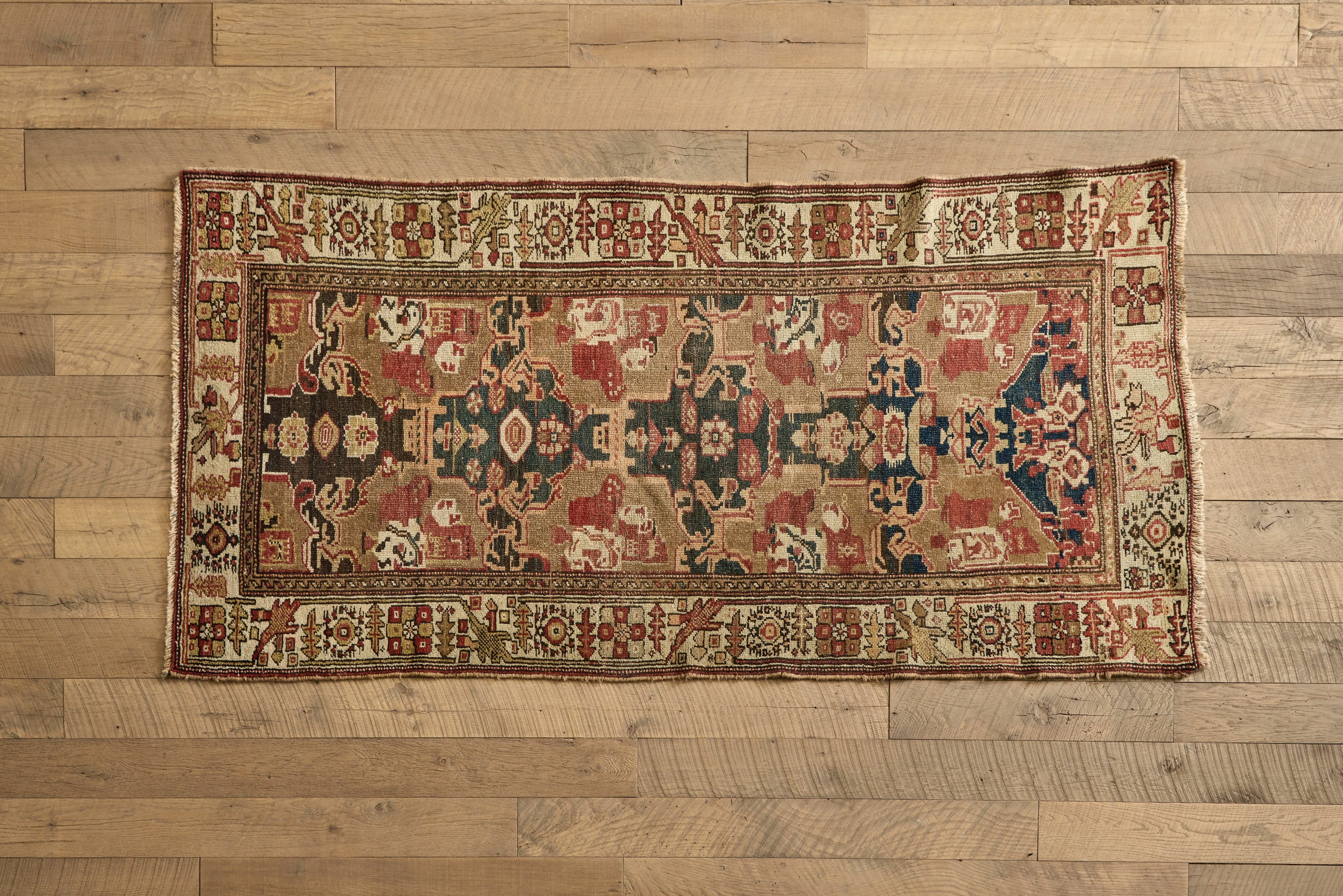 Nicky Kehoe - VTG 19TH CENTURY TRIBAL RUG 3'5 X 7