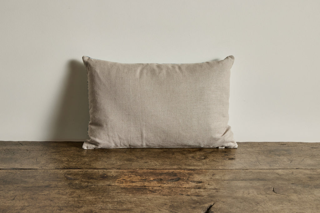 Nicky Kehoe - Vintage Blue Stripe Pillow