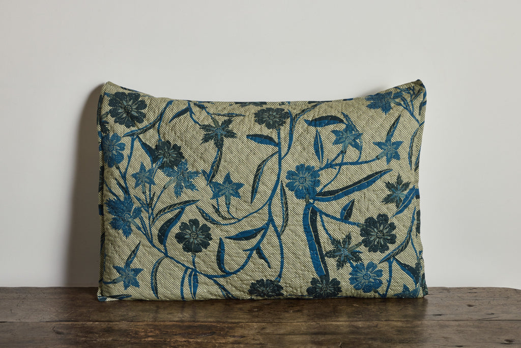 Nicky Kehoe - Floral Hash Stripe Shams, Set Of 2