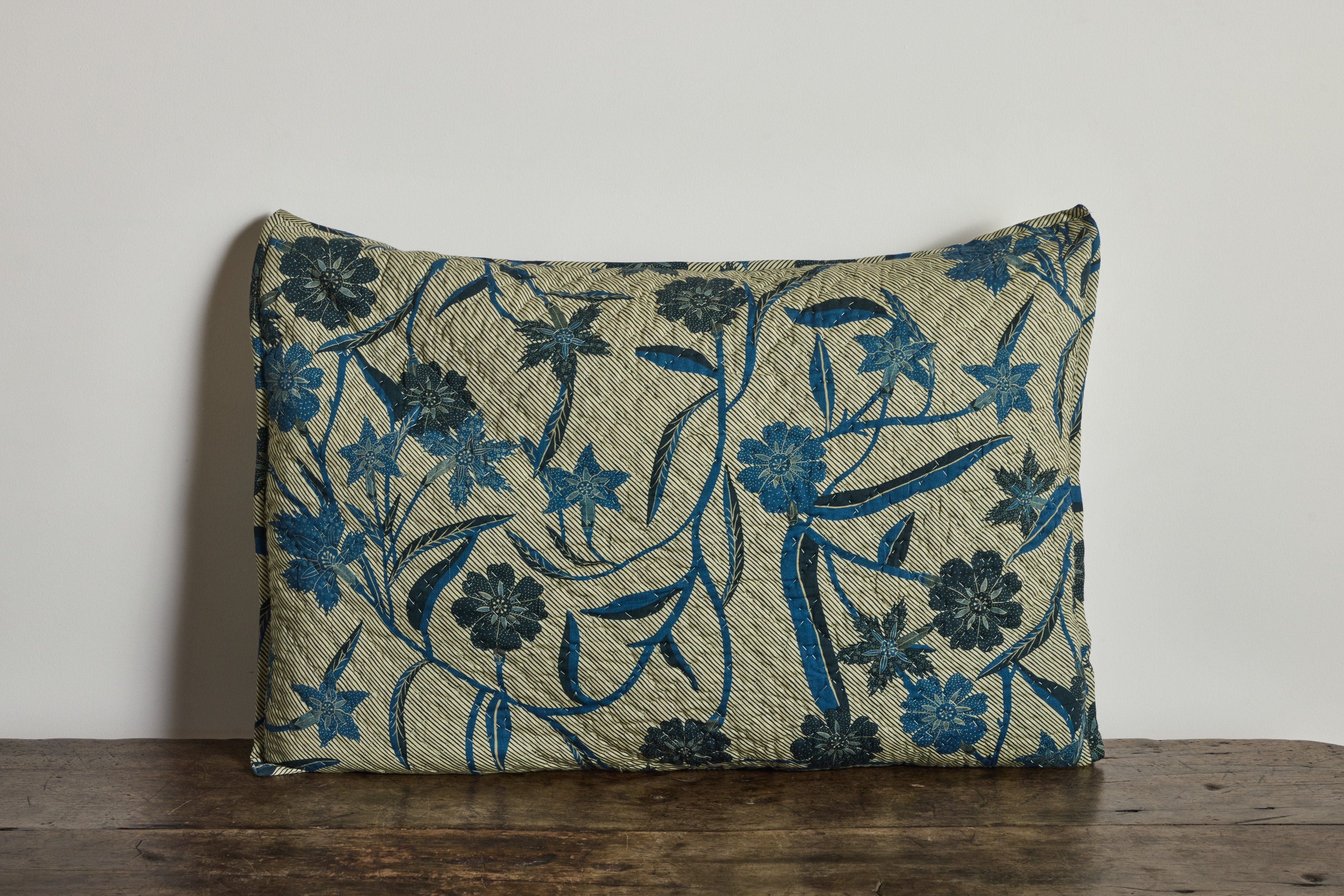 Nicky Kehoe - Floral Hash Stripe Shams, Set Of 2