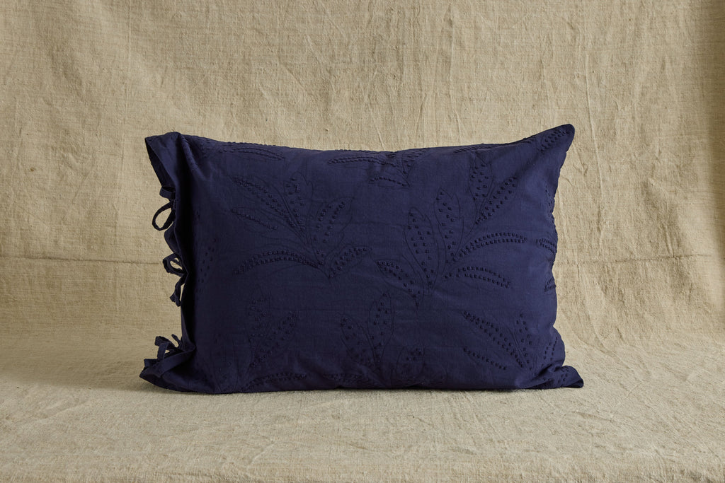 Nicky Kehoe - Hazel Ruffled Shams in Indigo