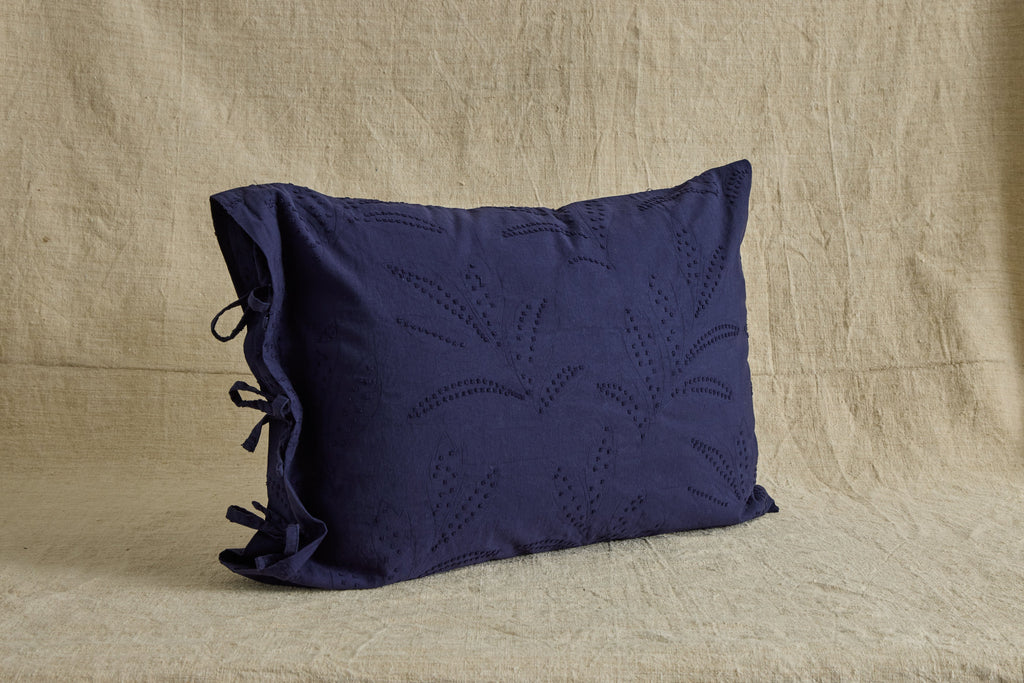 Nicky Kehoe - Hazel Ruffled Shams in Indigo