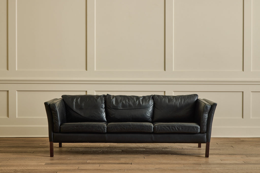 Nicky Kehoe - Stouby Black Leather Sofa
