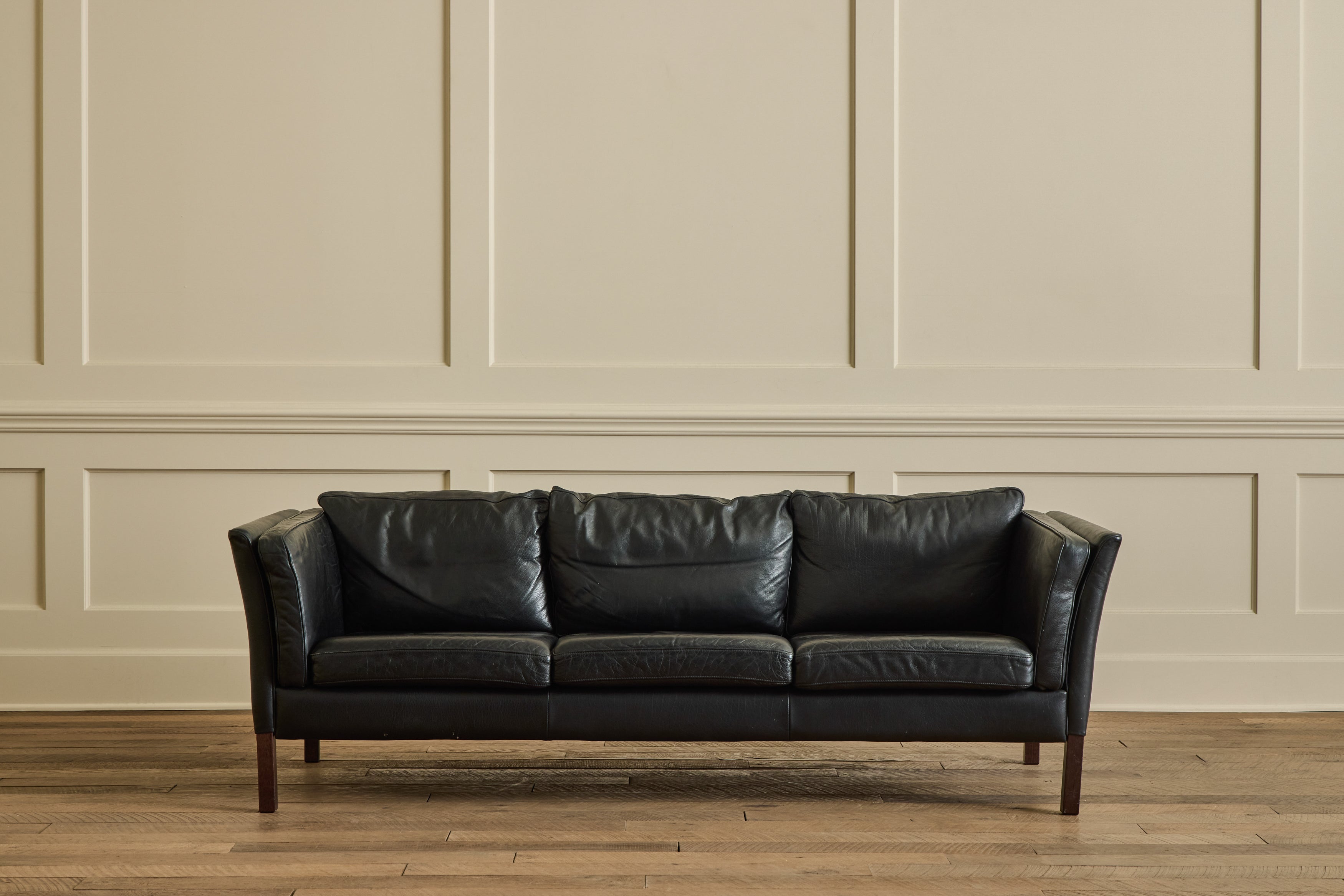 Nicky Kehoe - Stouby Black Leather Sofa