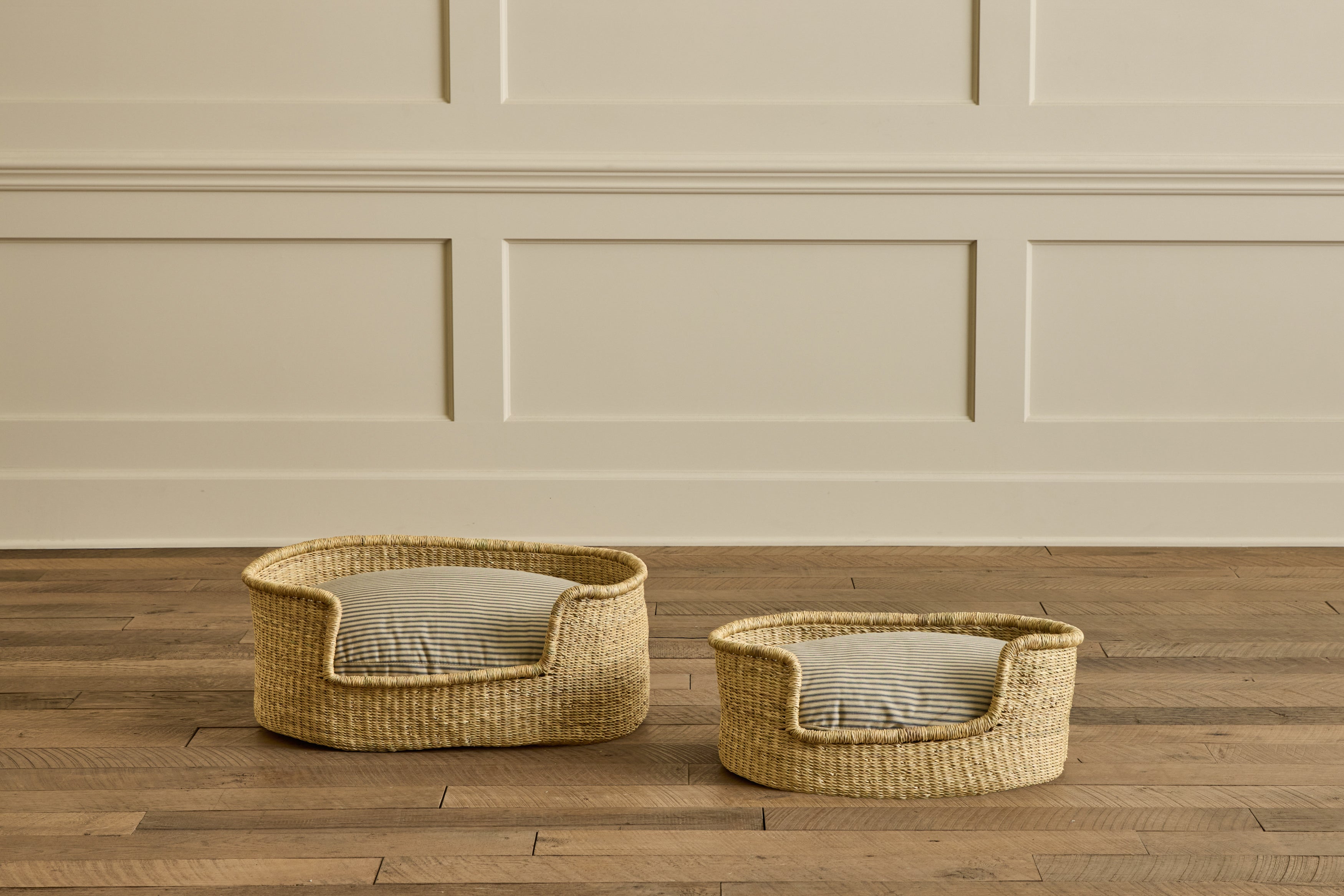Nicky Kehoe - Dog Bed in Ticking Stripe (Multiple Sizes)