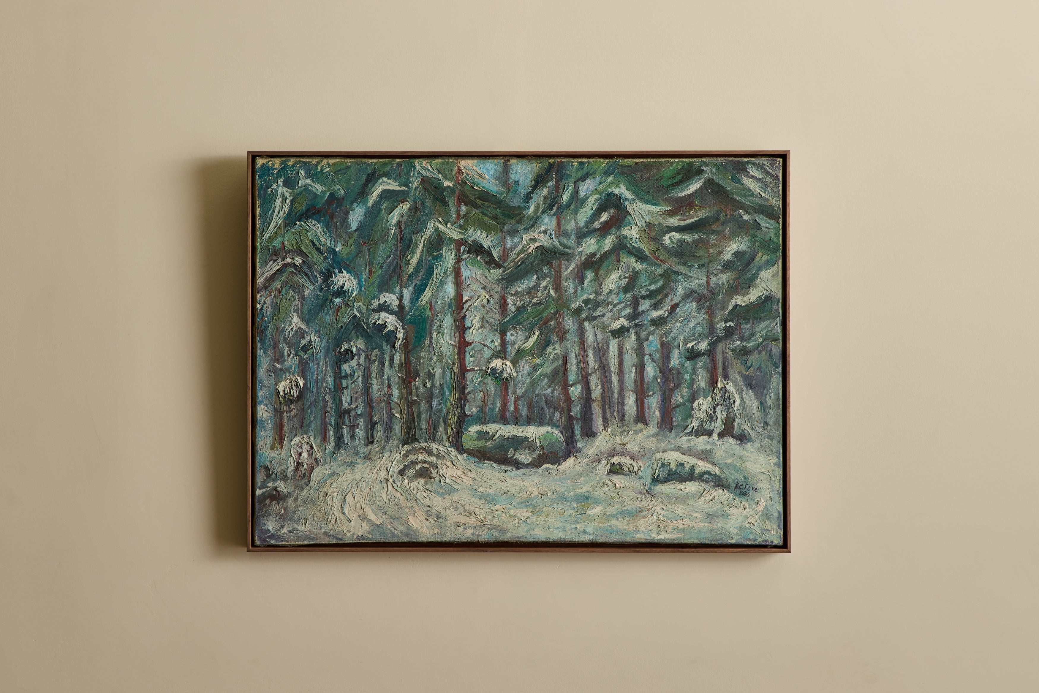 Nicky Kehoe - VTG EXPRESSIONIST WINTER LANDSCAPE