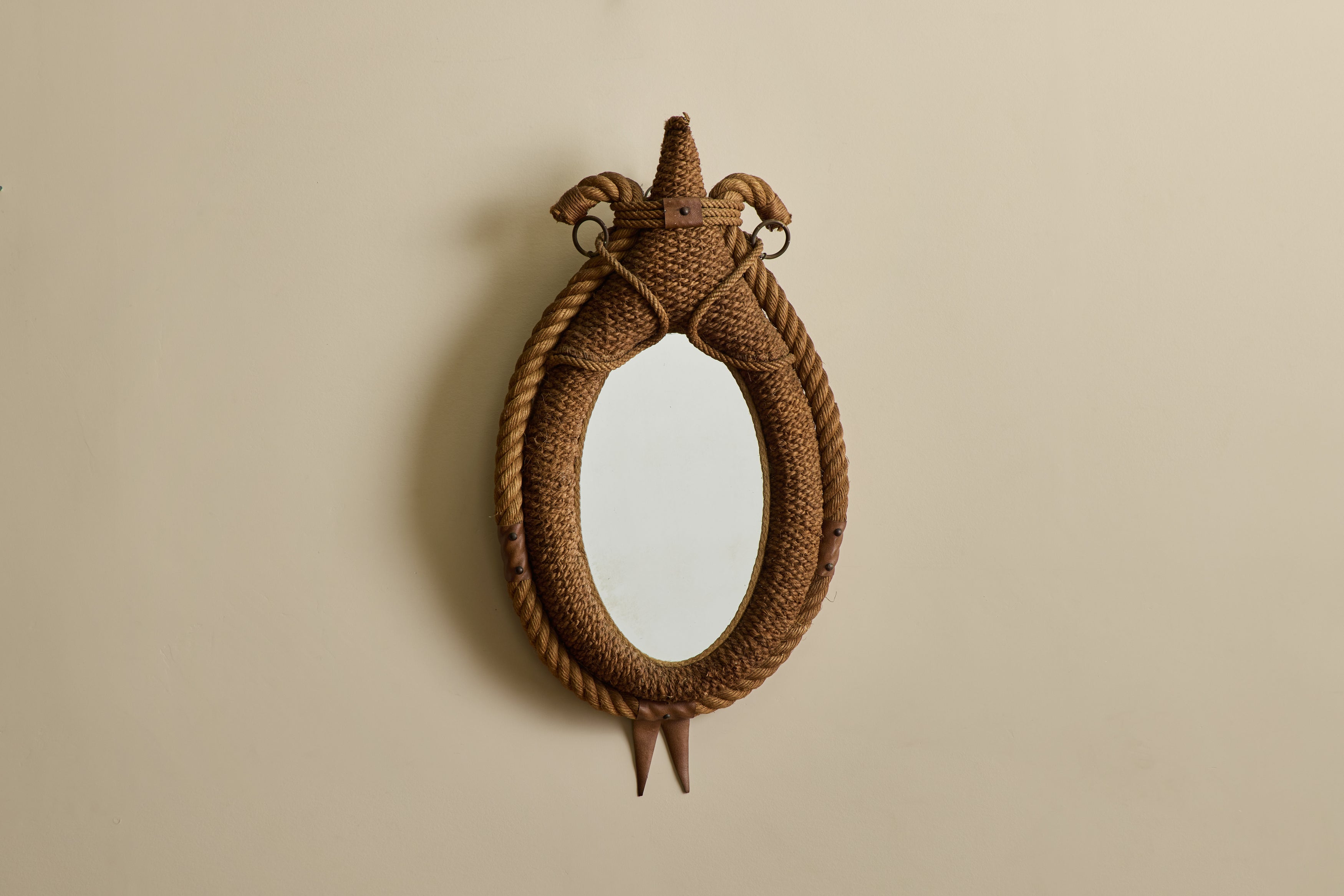 Nicky Kehoe - VTG LARGE AUDOUX & MINET ROPE MIRROR