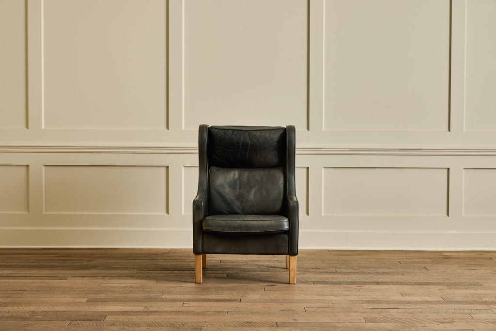 Nicky Kehoe - Mogens Hansen Leather Wingback Chair