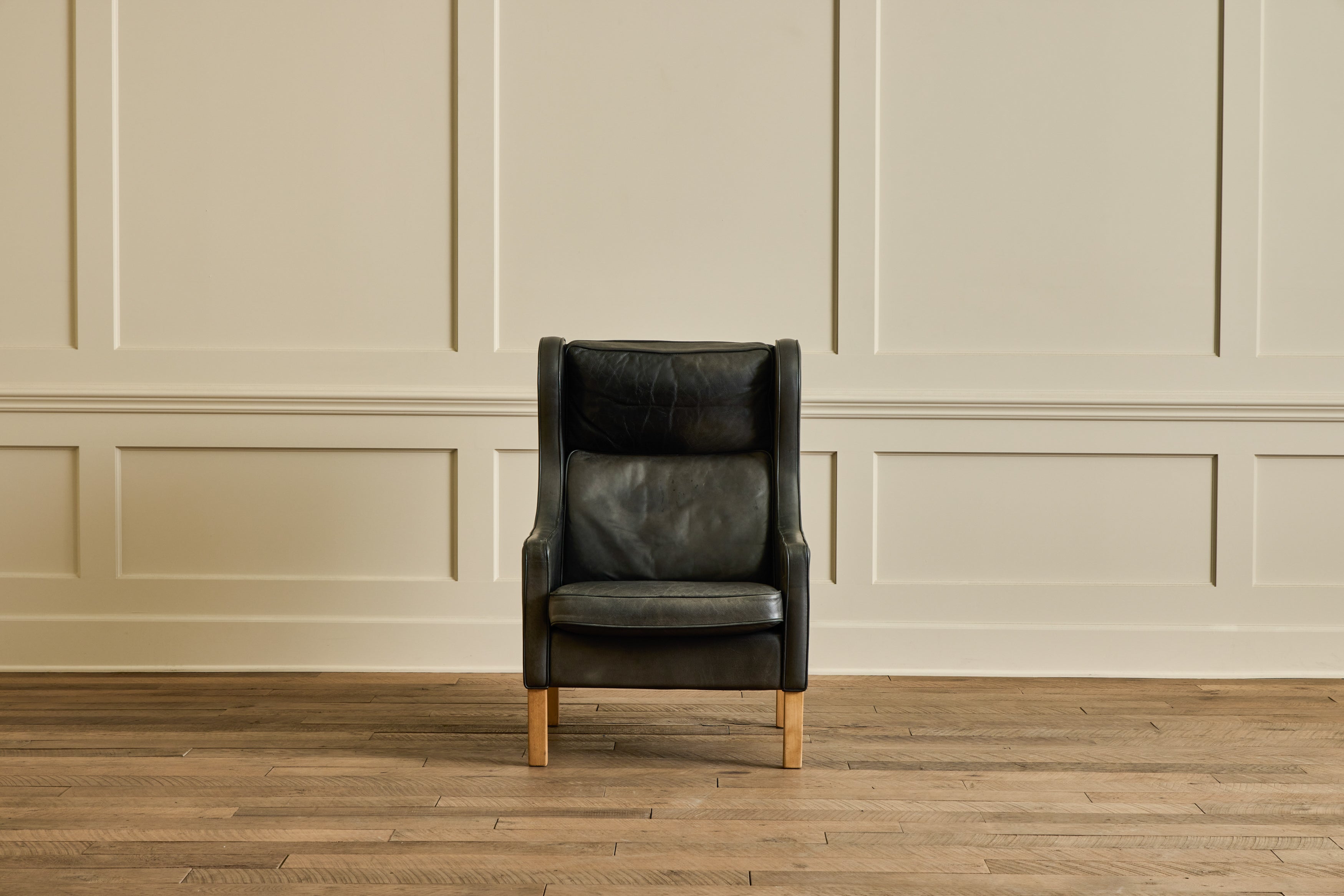 Nicky Kehoe - Mogens Hansen Leather Wingback Chair
