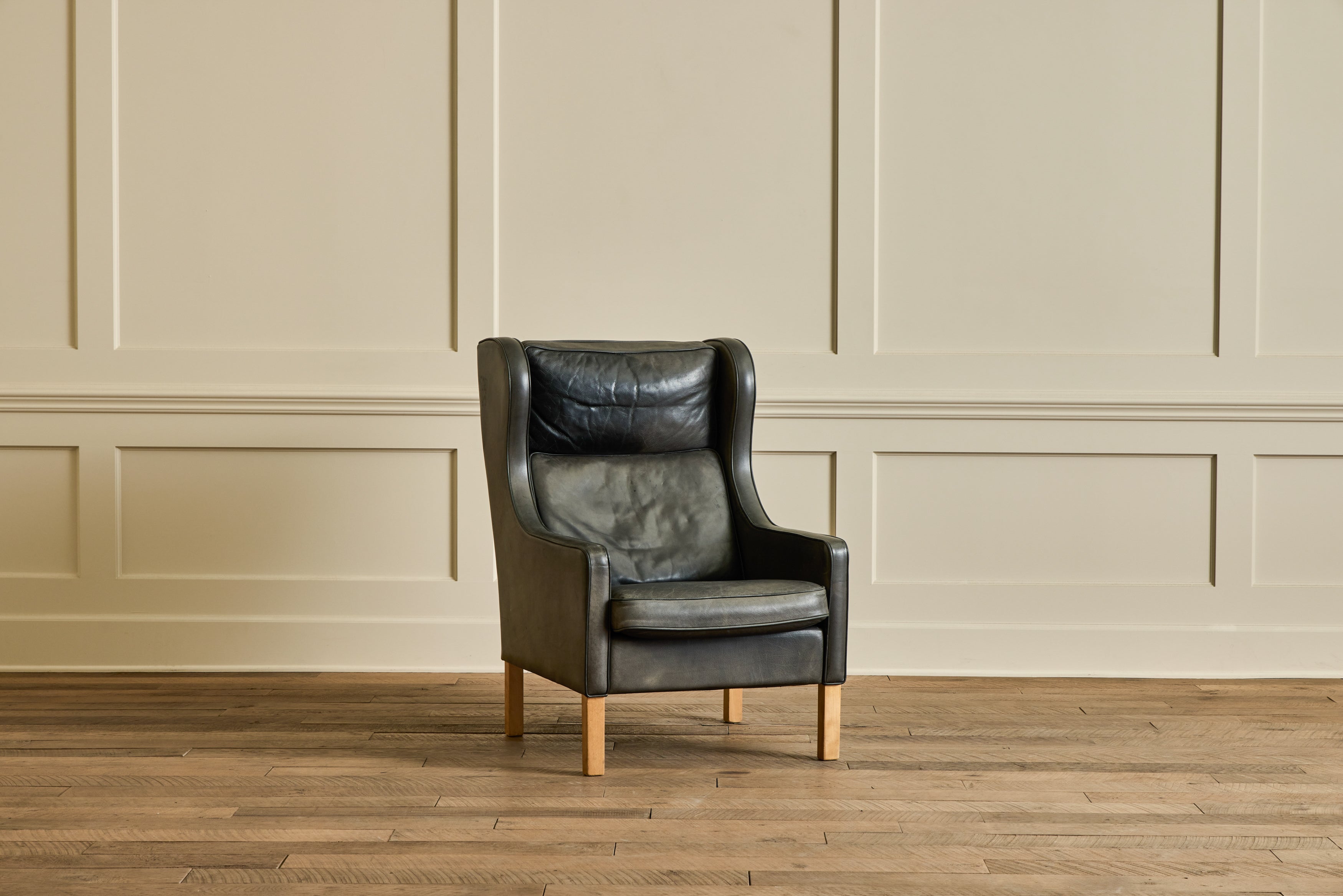Nicky Kehoe - Mogens Hansen Leather Wingback Chair