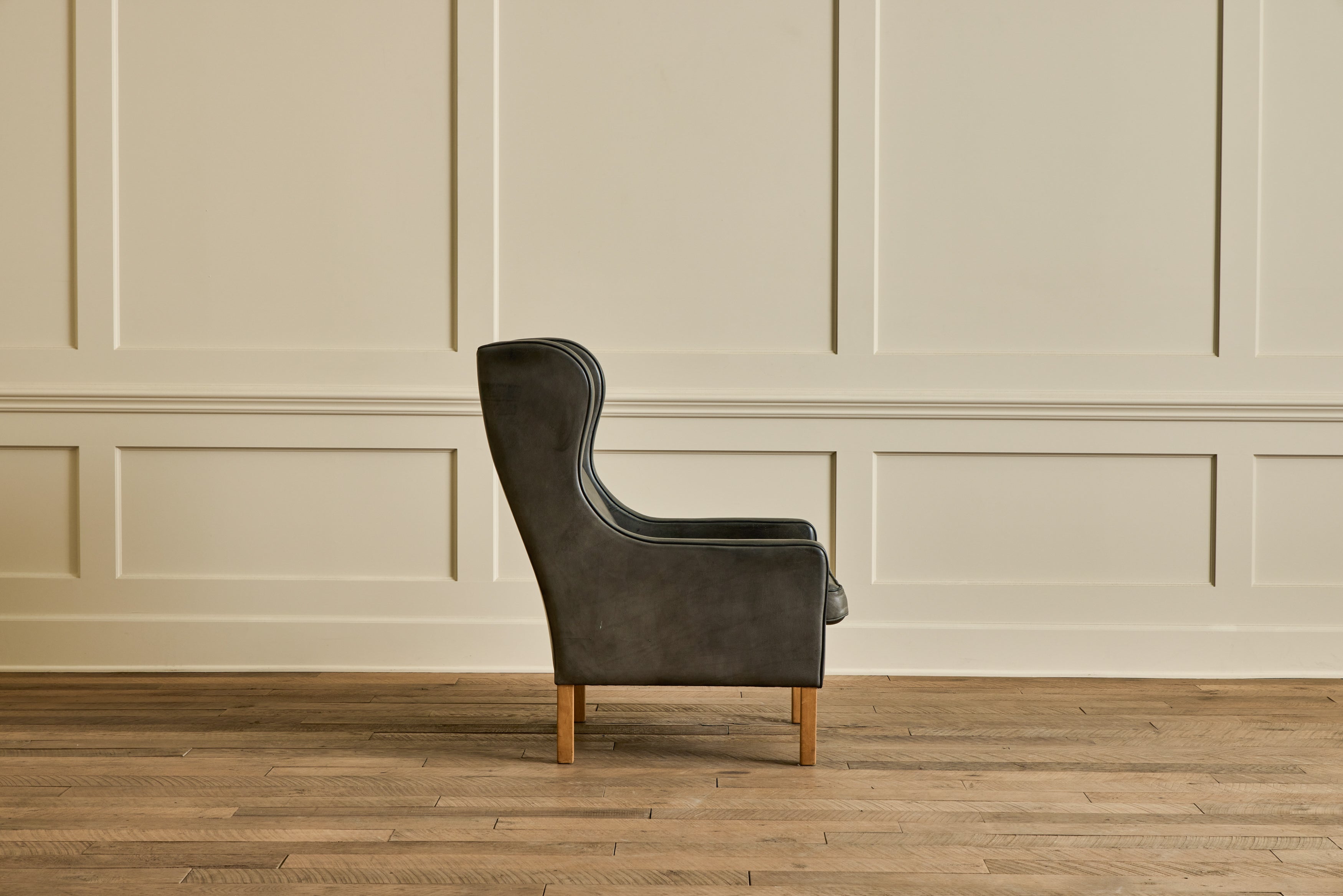 Nicky Kehoe - Mogens Hansen Leather Wingback Chair