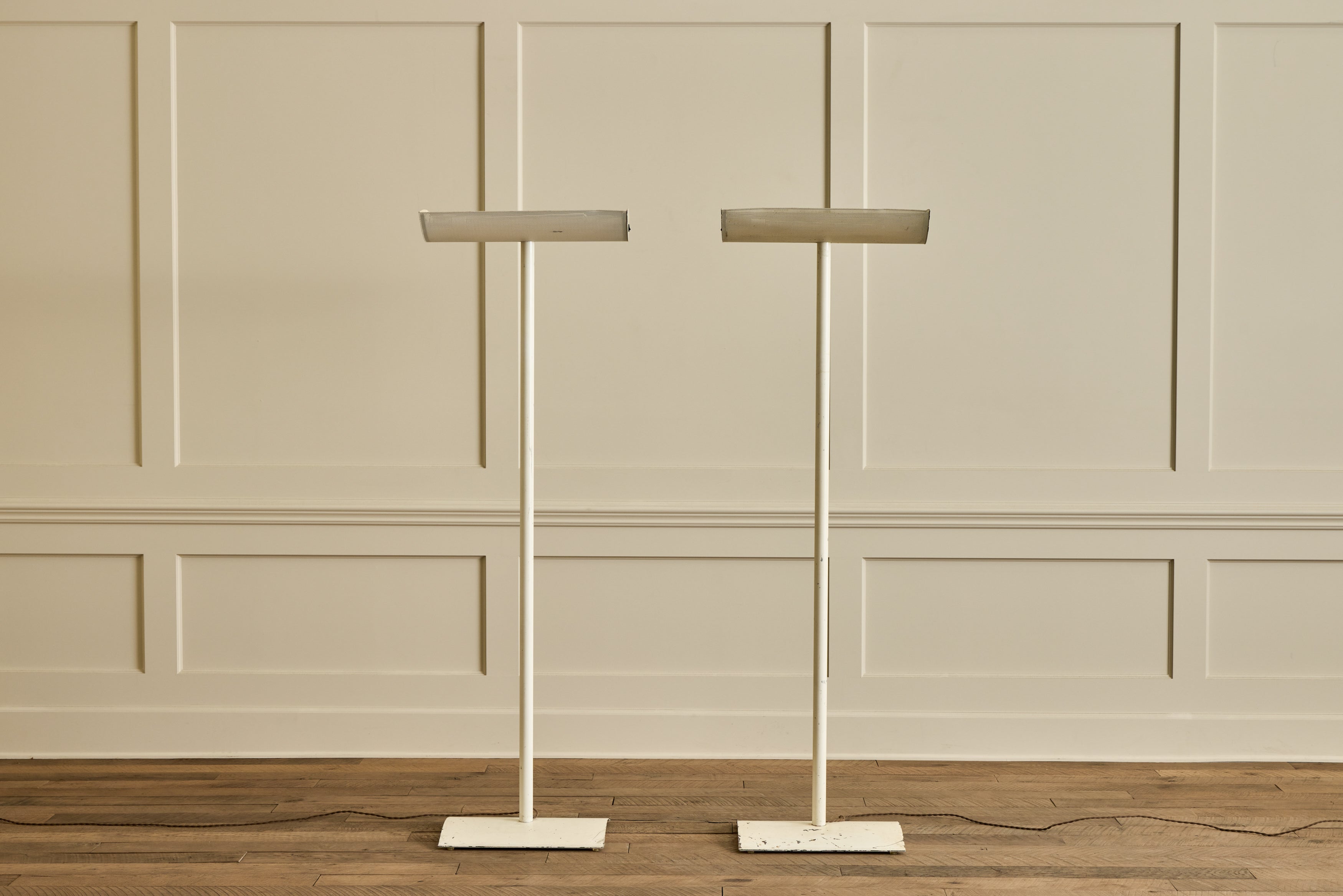 Nicky Kehoe - 1980s White Metal Floor Lamp