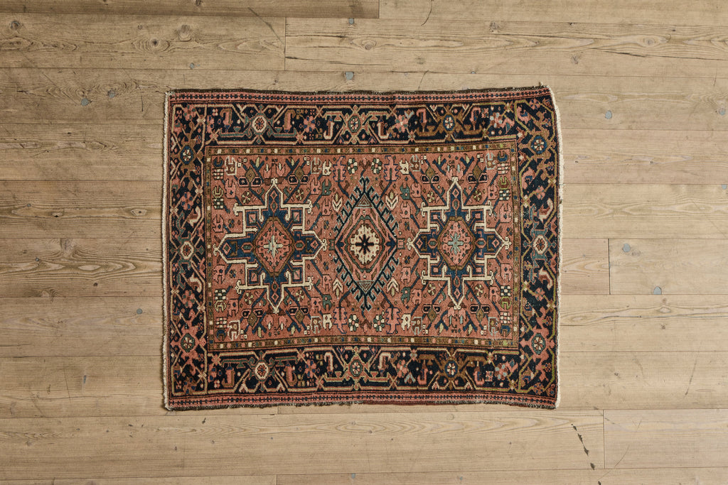 Nicky Kehoe - Pink Heriz Throw Rug 3’4 X 4’2