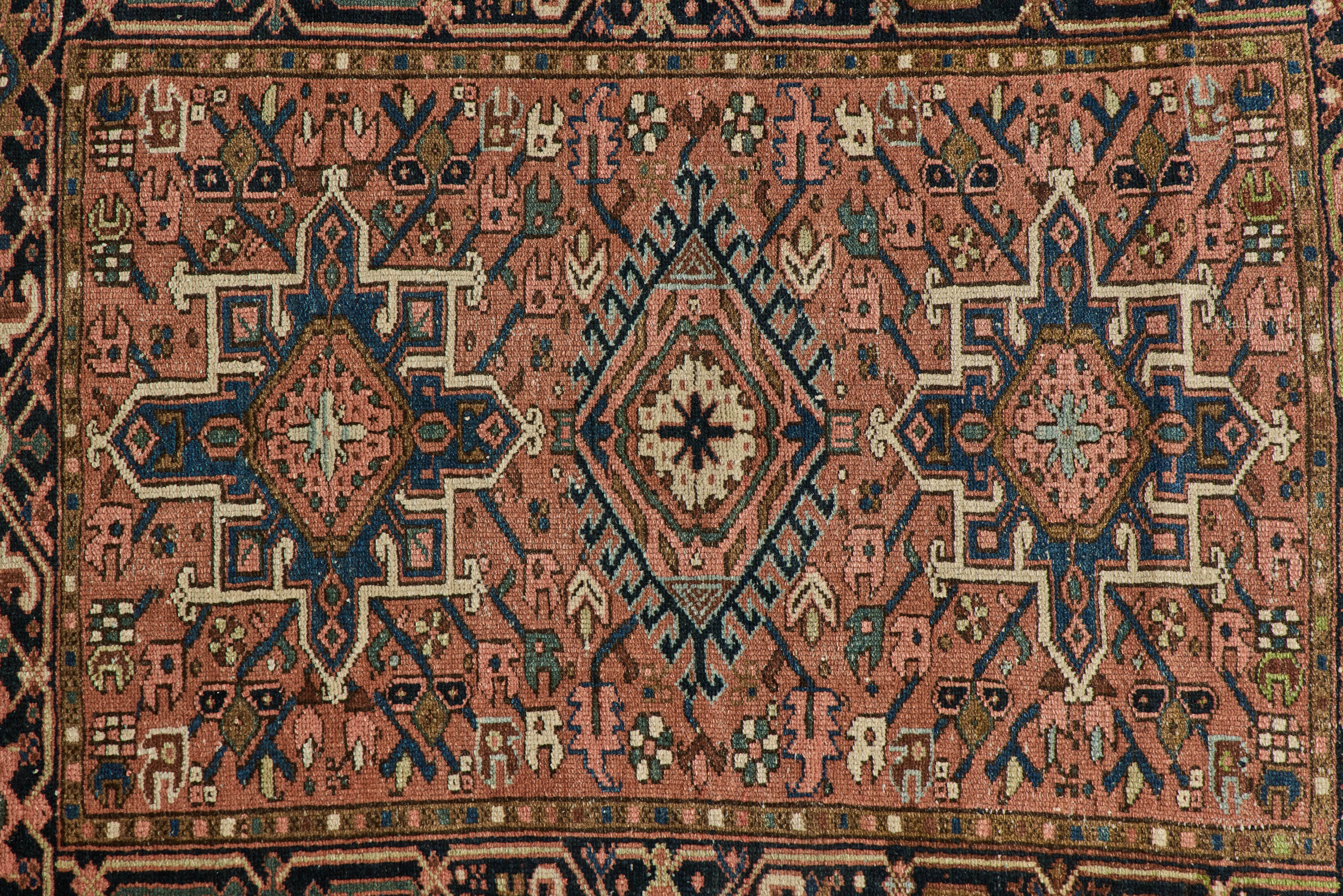 Nicky Kehoe - Pink Heriz Throw Rug 3’4 X 4’2