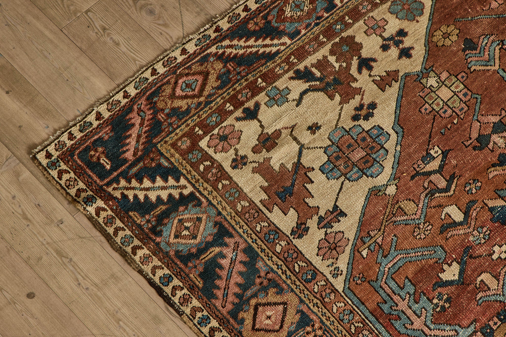 Nicky Kehoe - Blush & Blue Serapi Rug 9’ x 12’ 1”
