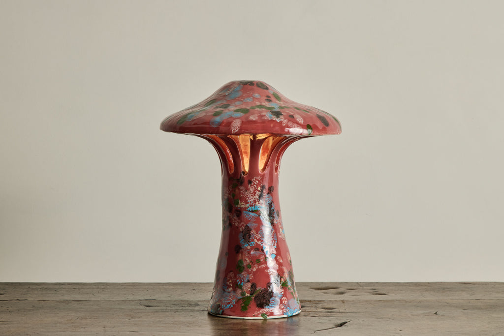 Nicky Kehoe - Shroom Lamp, Speckled Pink