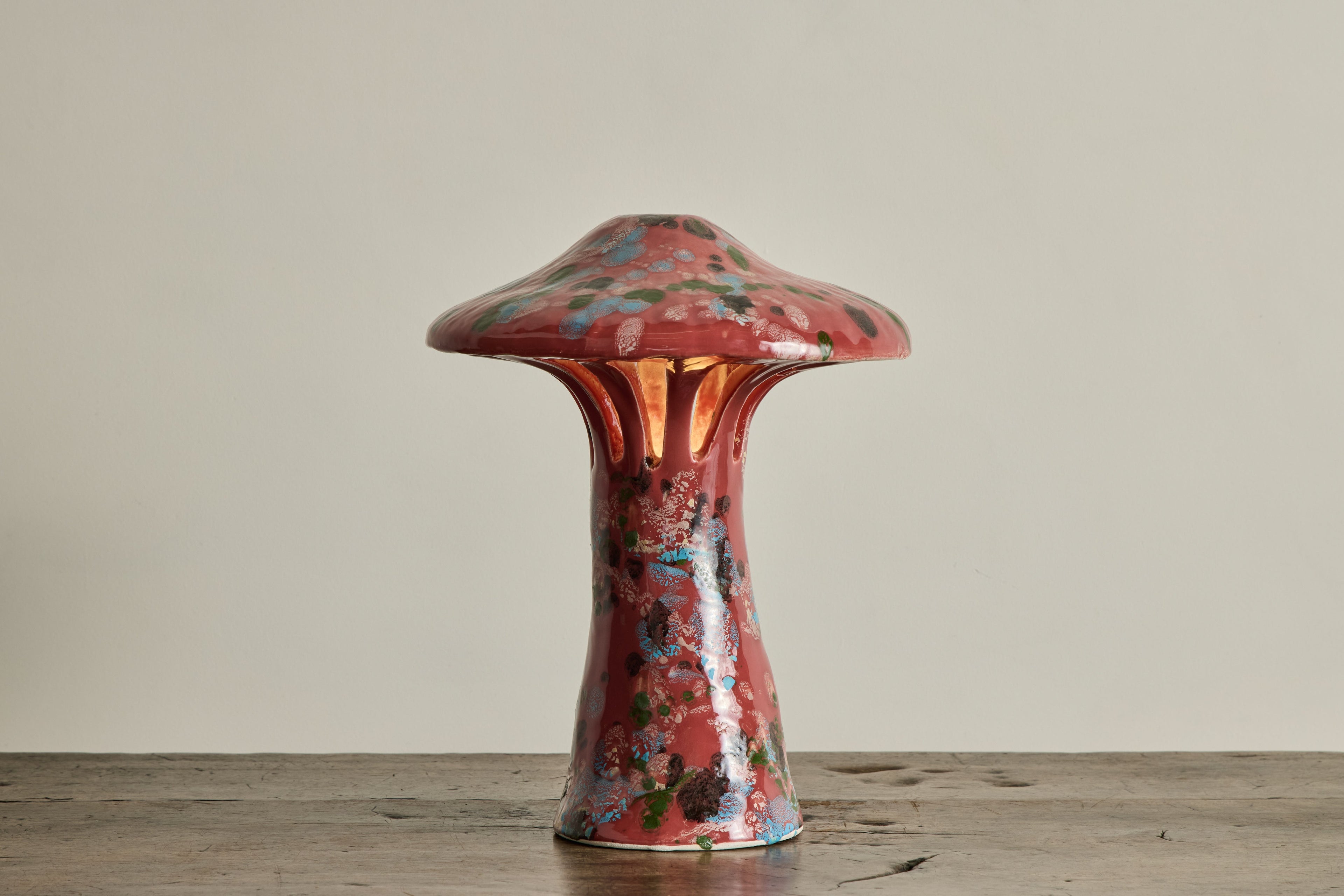Nicky Kehoe - Shroom Lamp, Speckled Pink