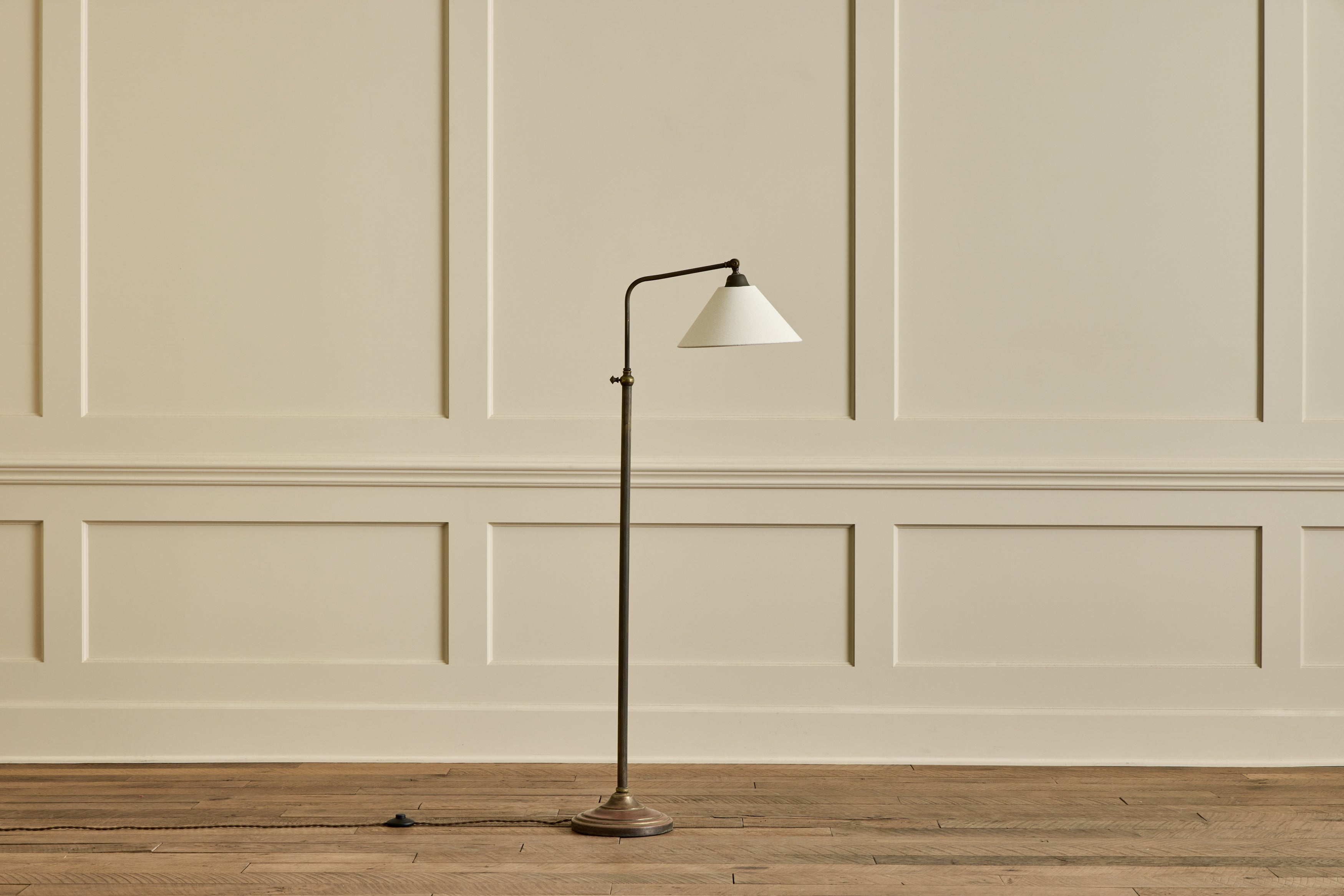 Nicky Kehoe - French Brass Reading Floor Lamp