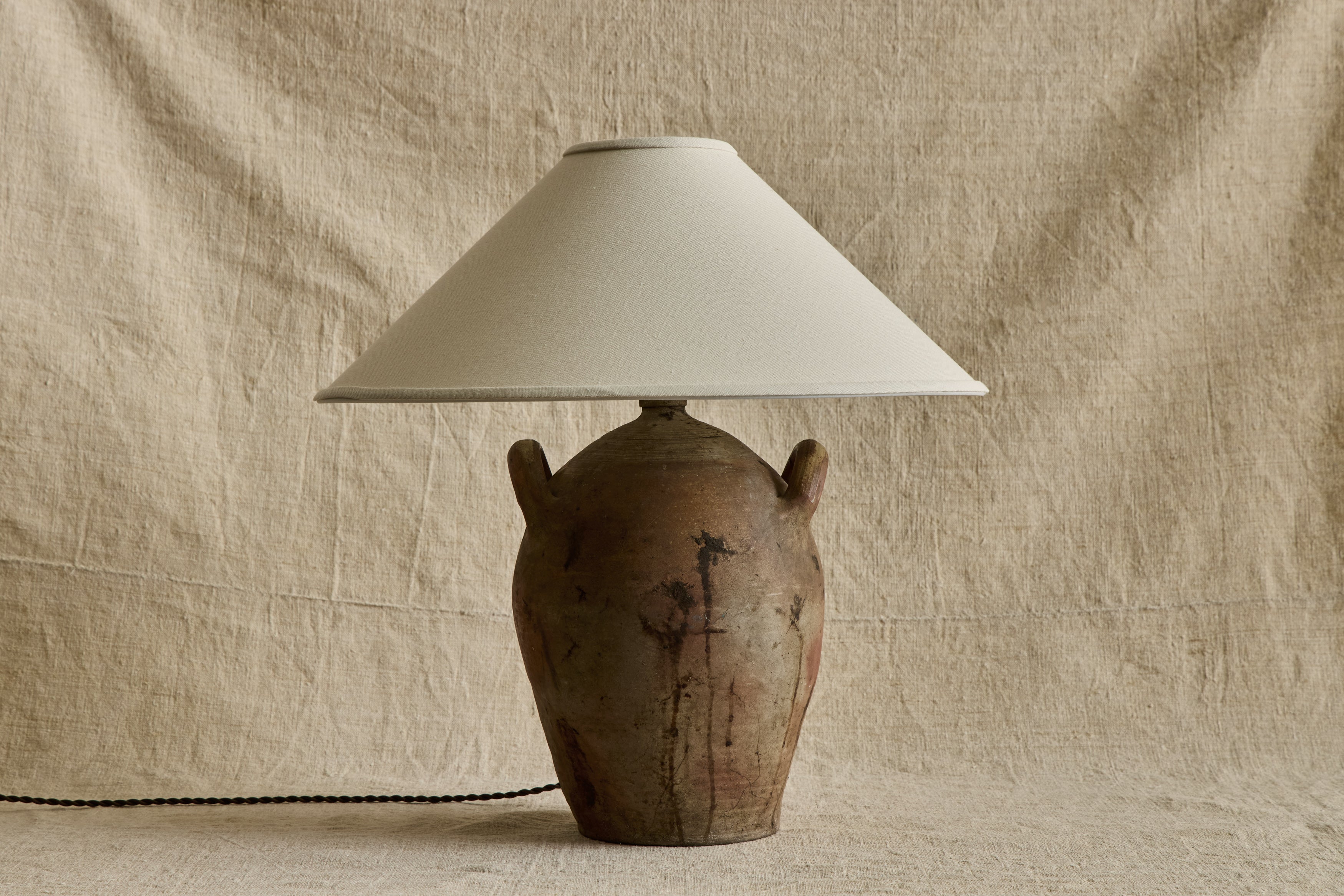 Nicky Kehoe - VTG FRENCH STONEWARE JUG LAMP NO. 14