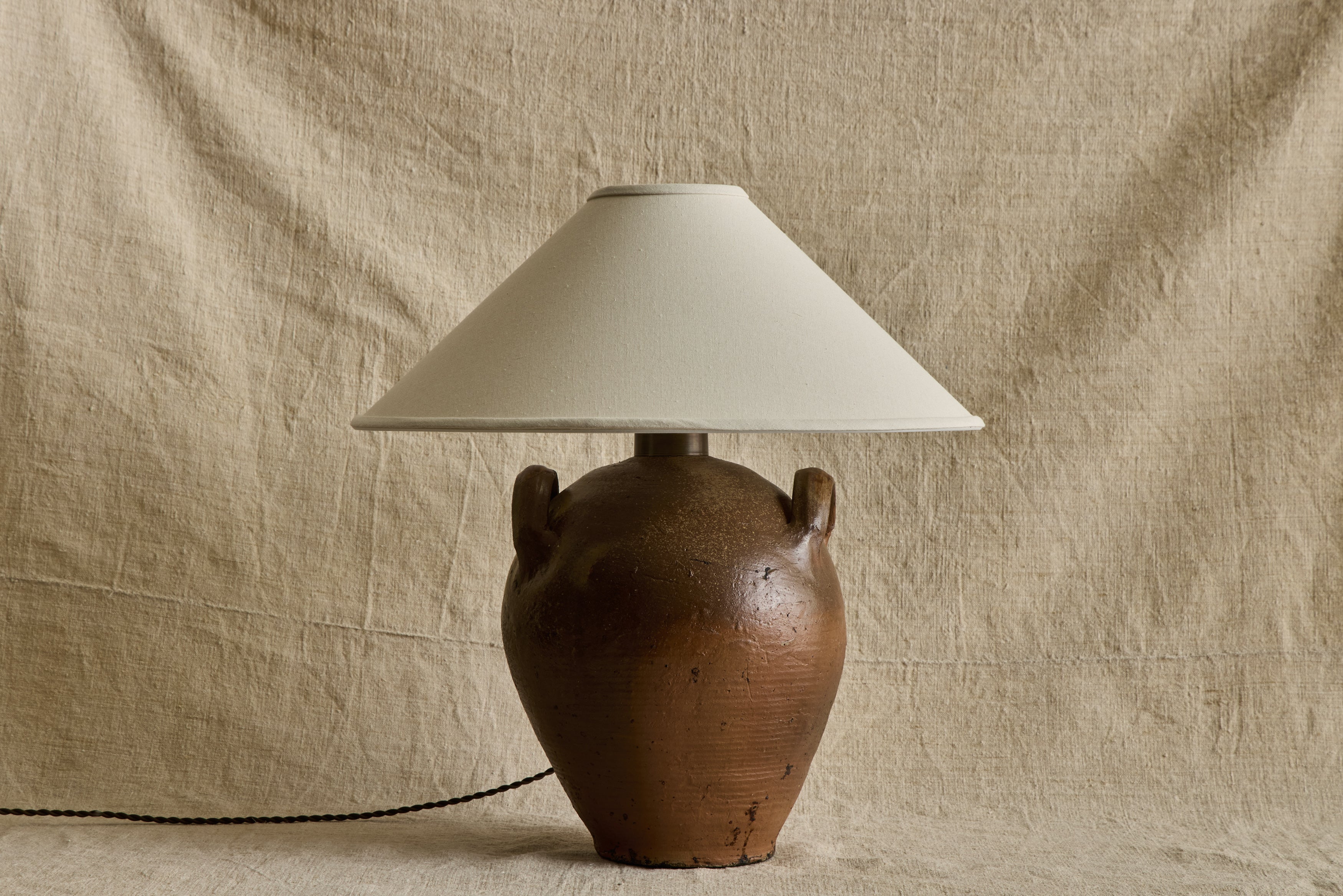 Nicky Kehoe - VTG FRENCH STONEWARE JUG LAMP NO. 15