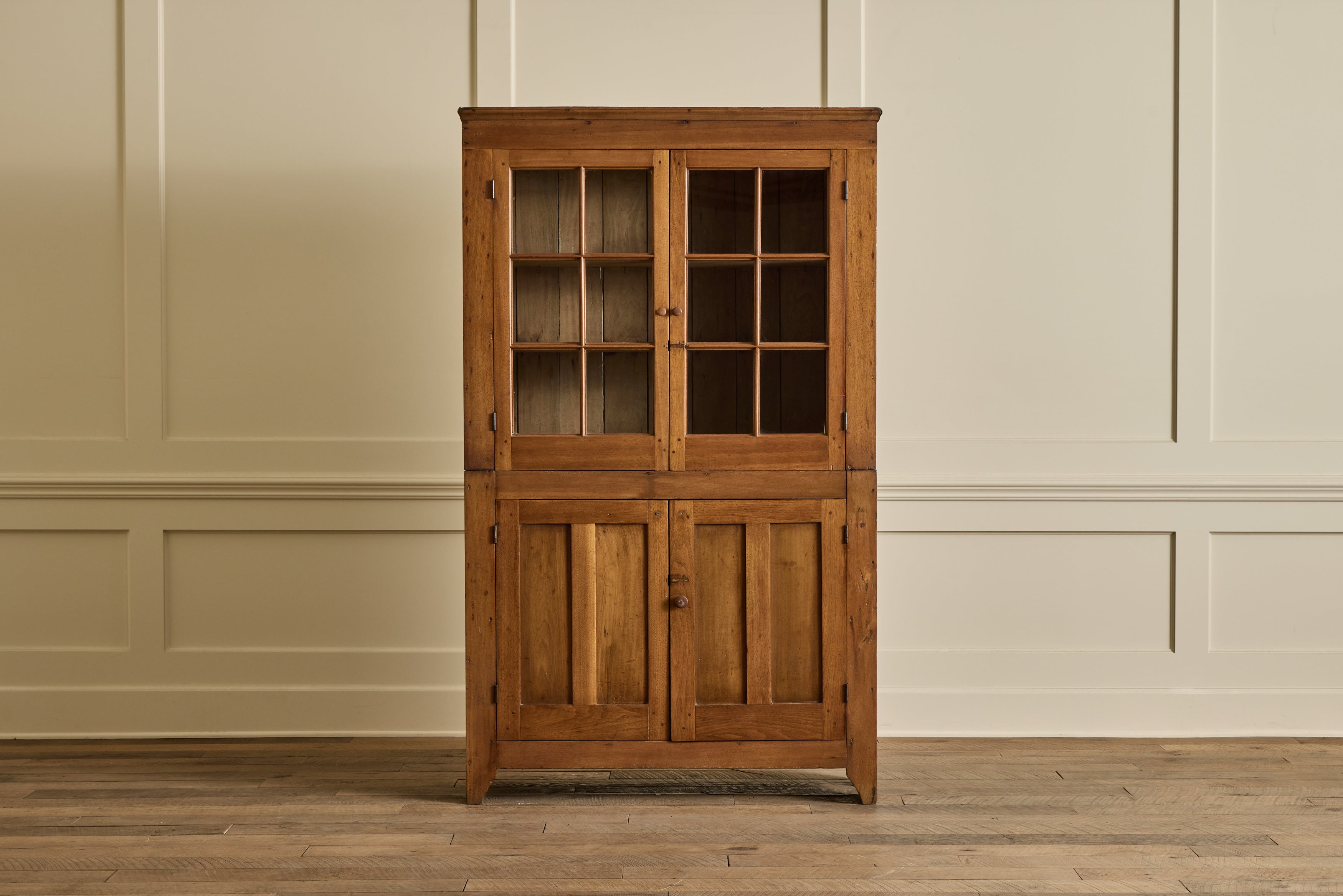 Nicky Kehoe - Walnut Glass Door Hutch