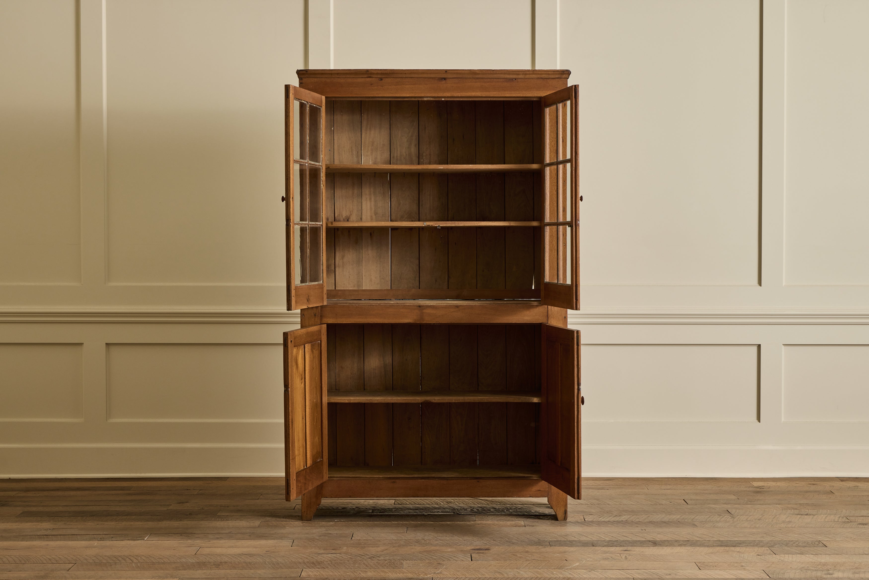 Nicky Kehoe - Walnut Glass Door Hutch