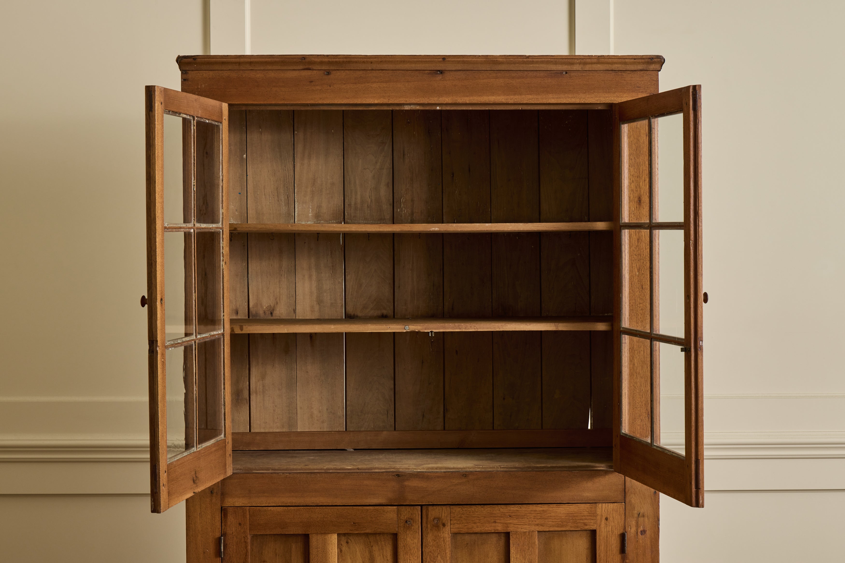 Nicky Kehoe - Walnut Glass Door Hutch