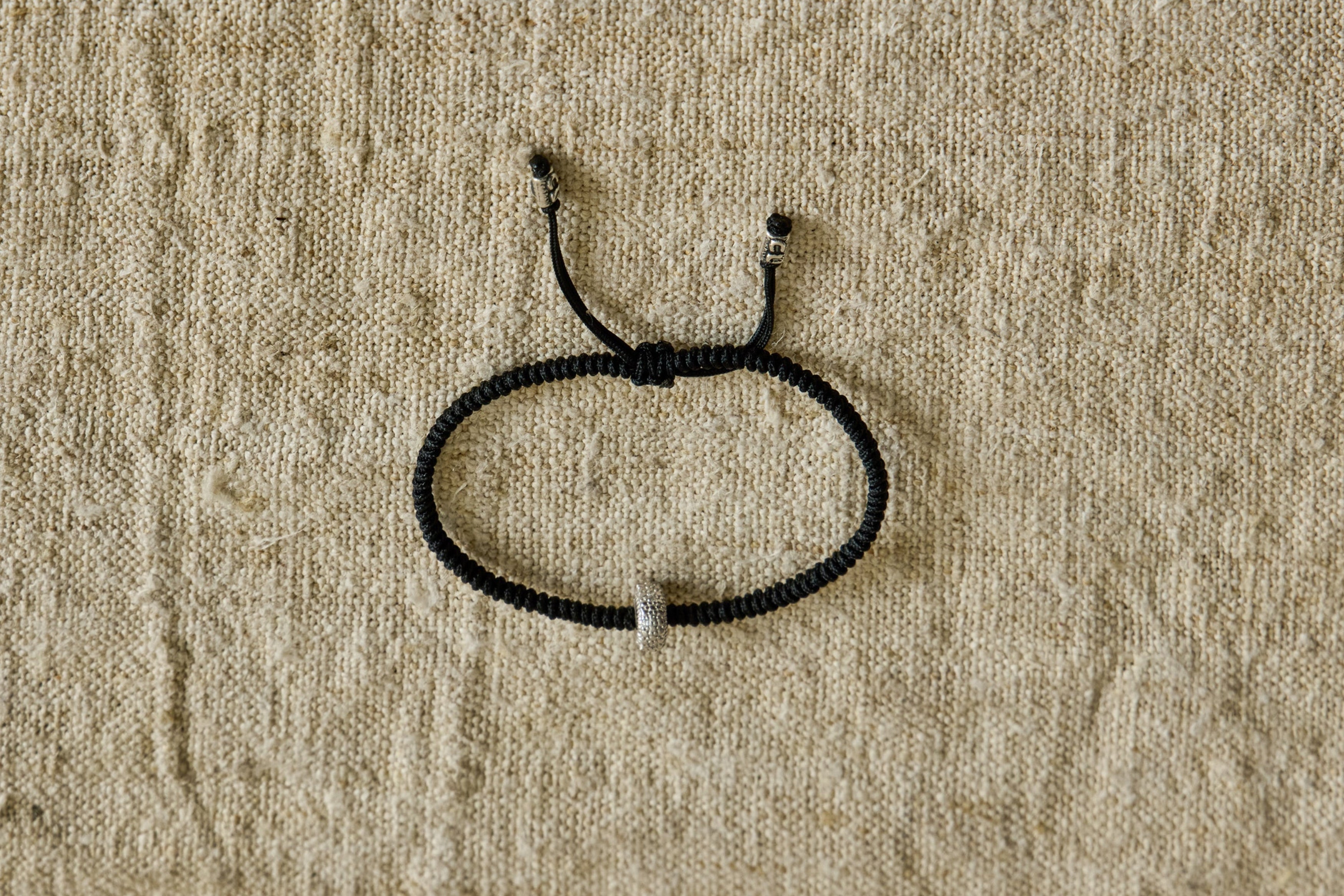 Nicky Kehoe - Diamond Pull - Tie Bracelet In Black
