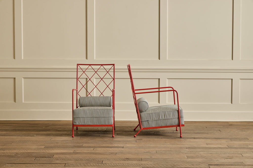 Nicky Kehoe - Pair of Red Royere Style Chairs