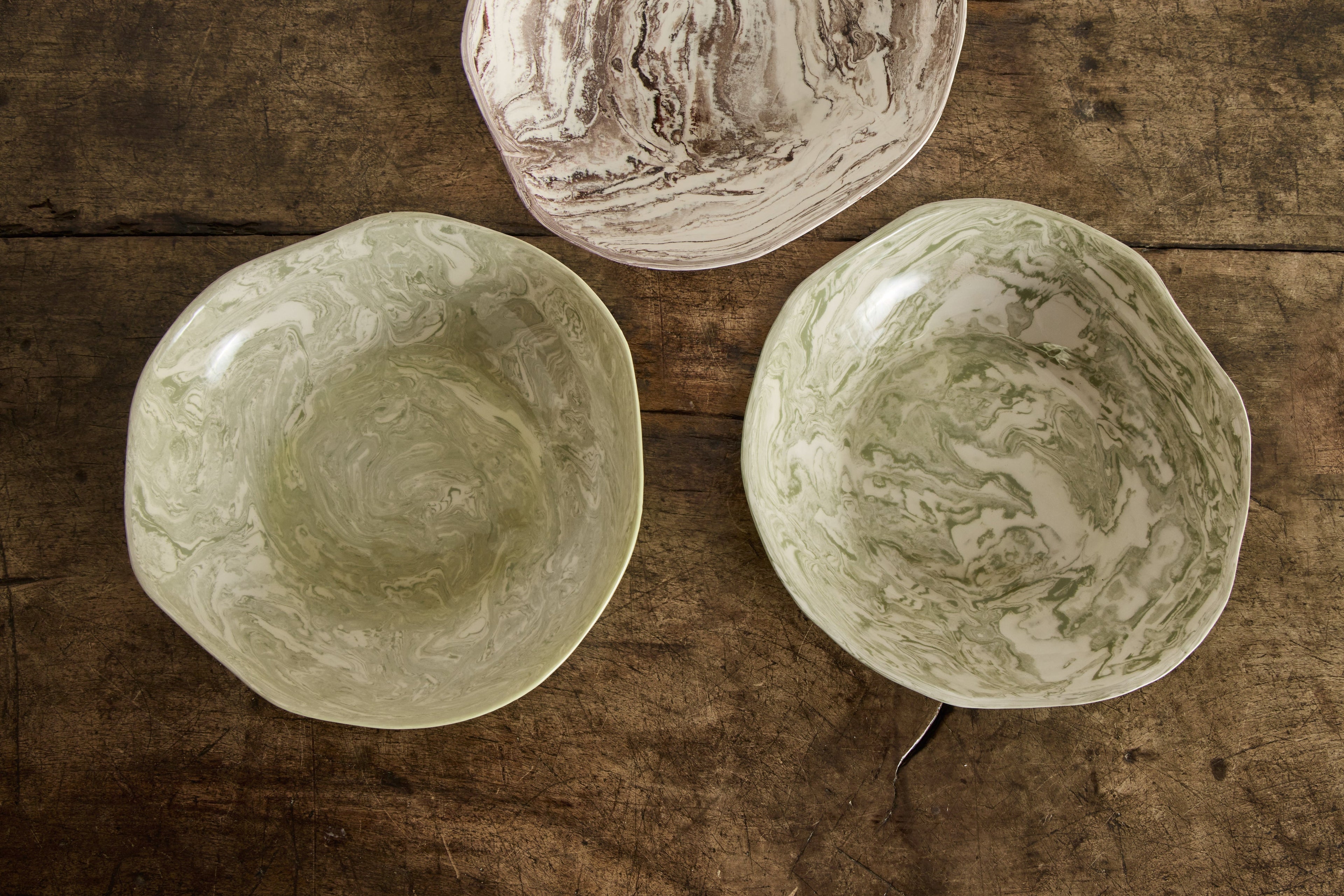 Nicky Kehoe - Vert Marbleized Salad Bowl