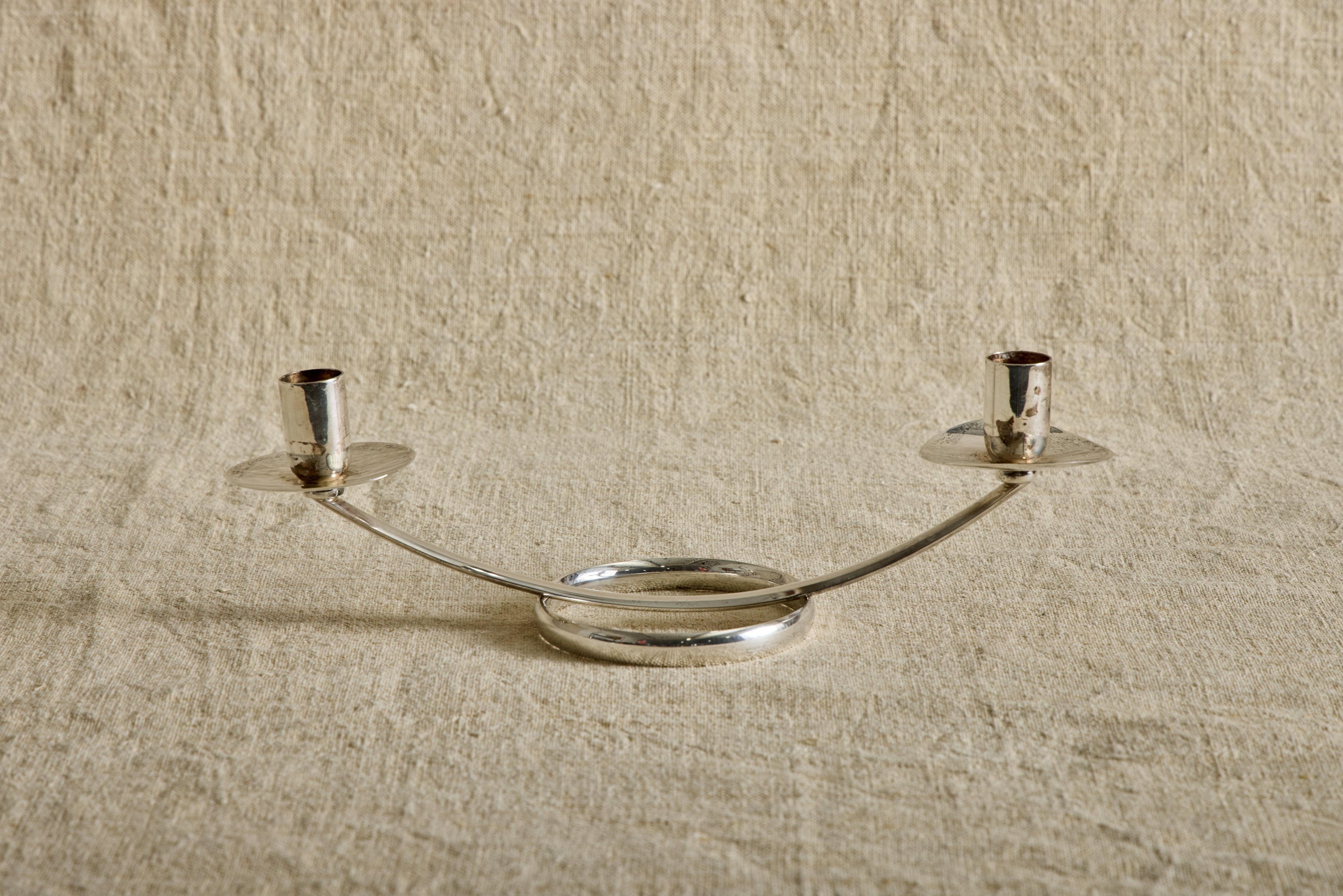 Nicky Kehoe - VTG SILVER PLATED CANDLE STICK HOLDER