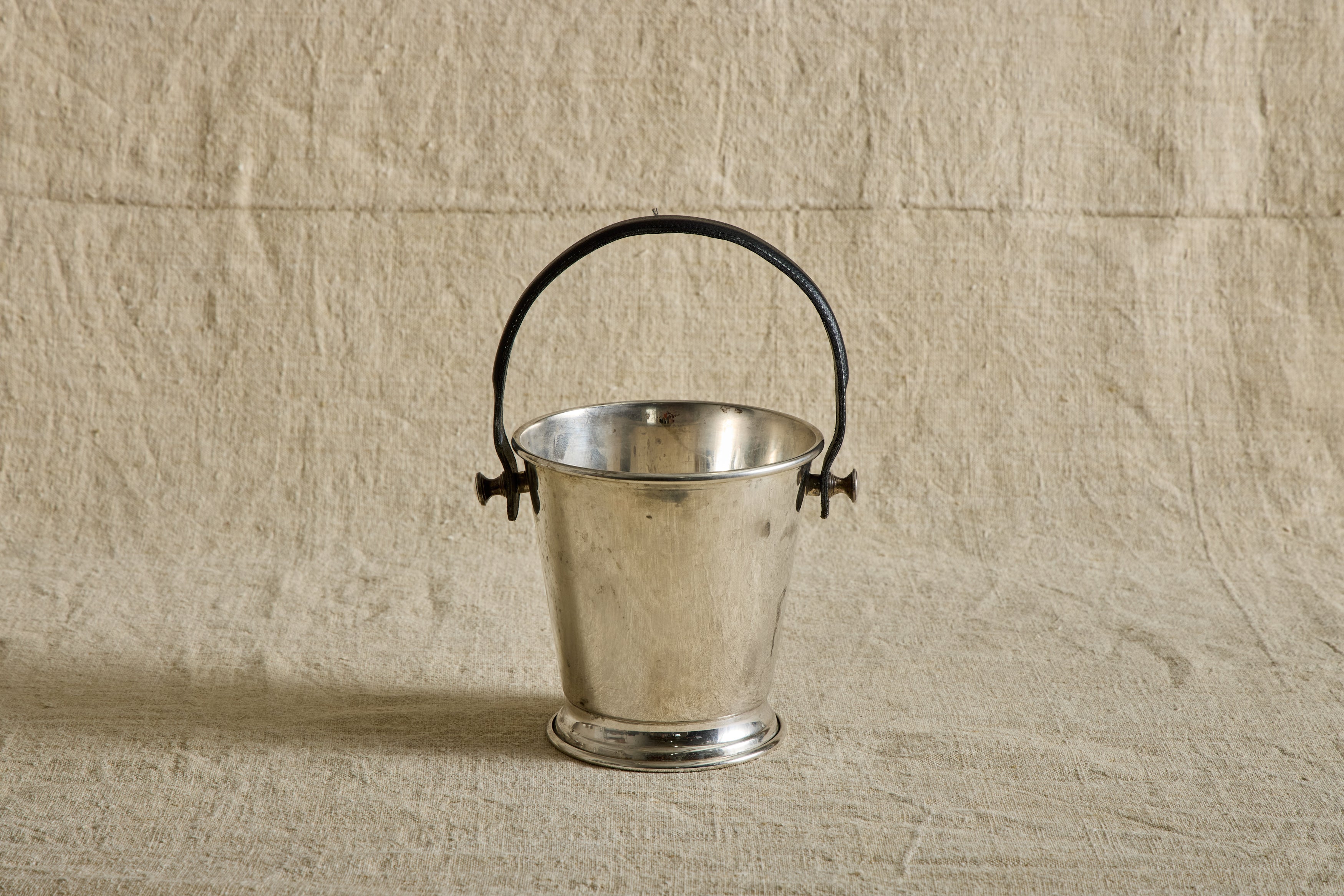 Nicky Kehoe - VTG LEATHER HANDLE ICE BUCKET