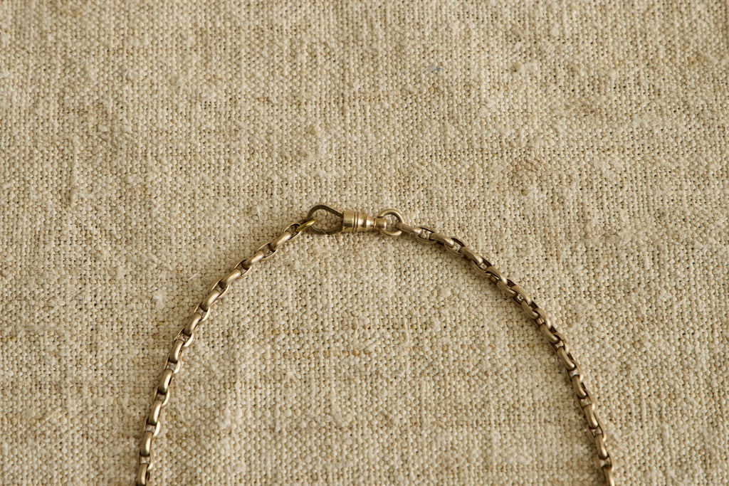 Nicky Kehoe - Early Georgian Agate Fob with Guard Chain Necklace