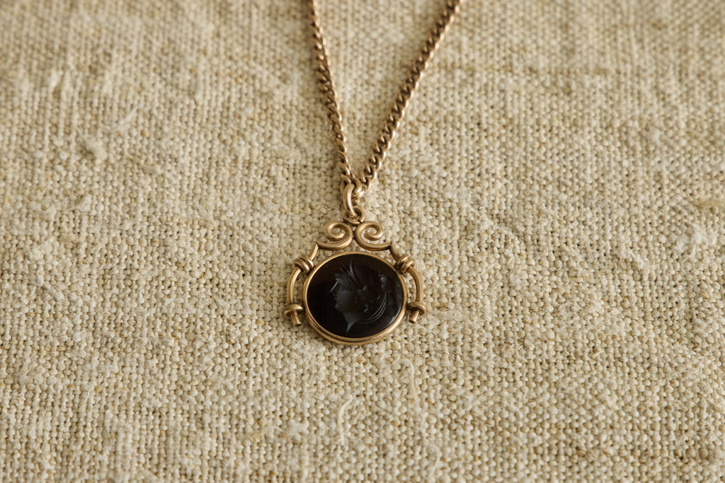 Nicky Kehoe - 19th Century Round Intaglio Necklace