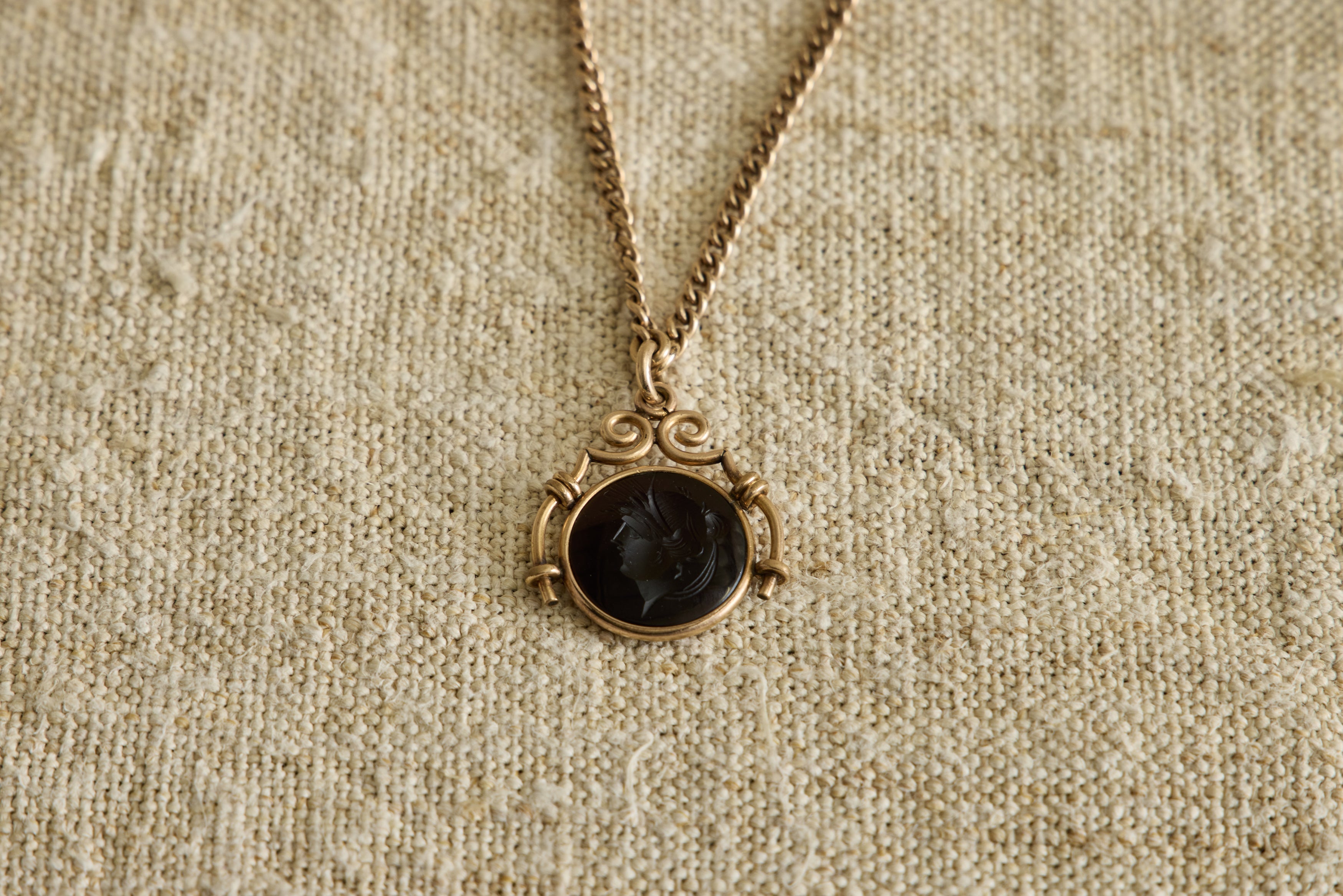 Nicky Kehoe - 19th Century Round Intaglio Necklace