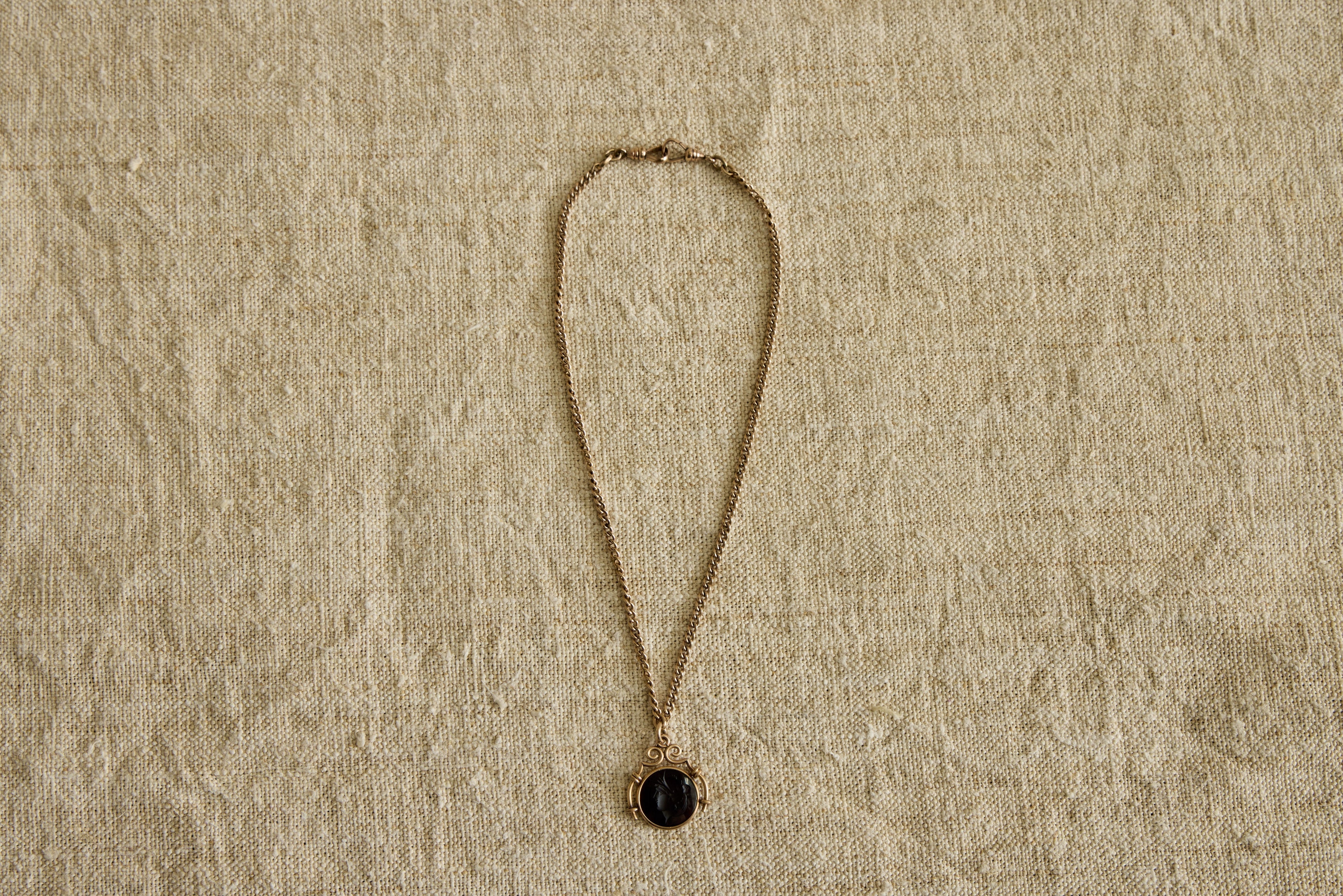 Nicky Kehoe - 19th Century Round Intaglio Necklace