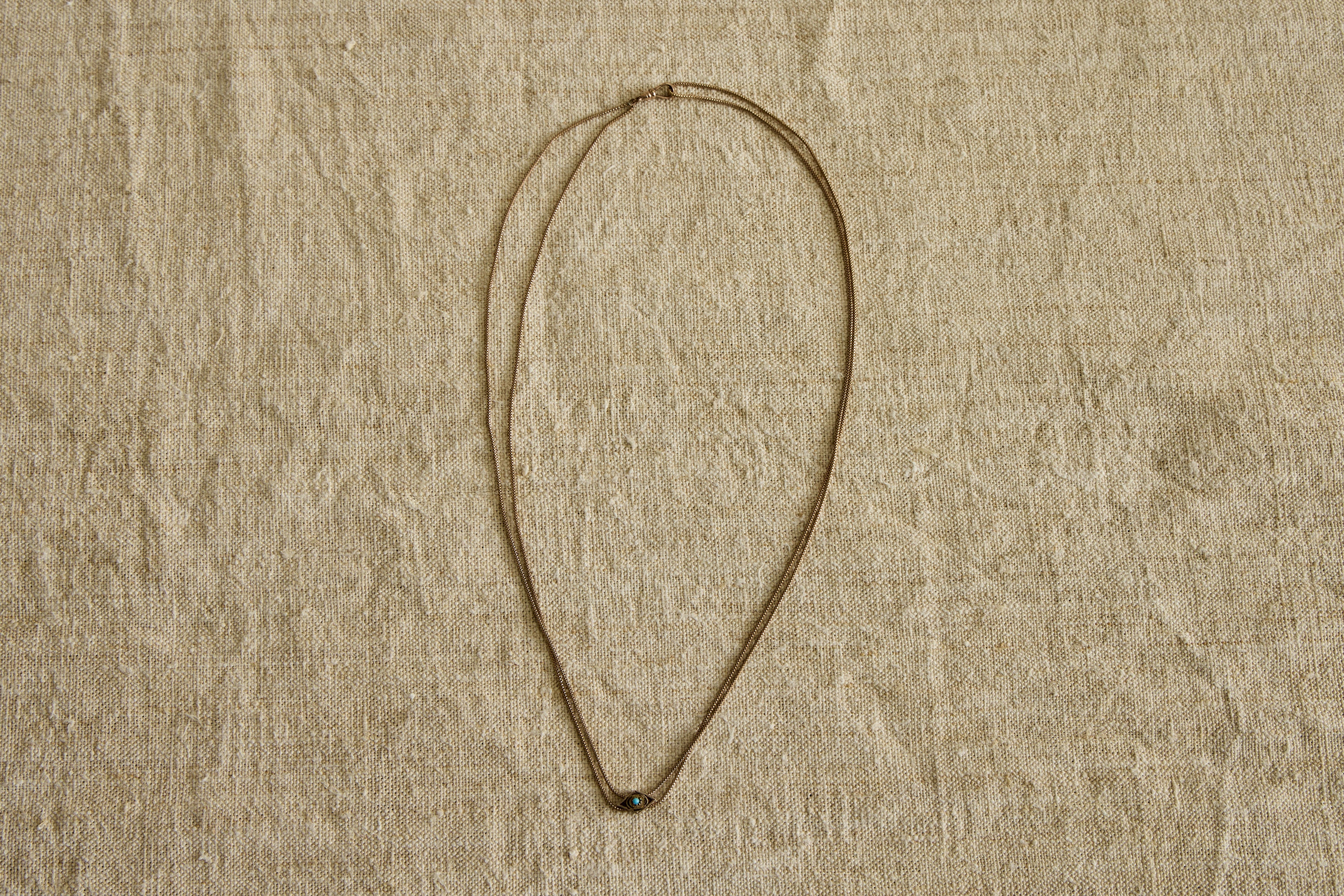 Nicky Kehoe - 19th Century Turquoise Slide Chain Necklace